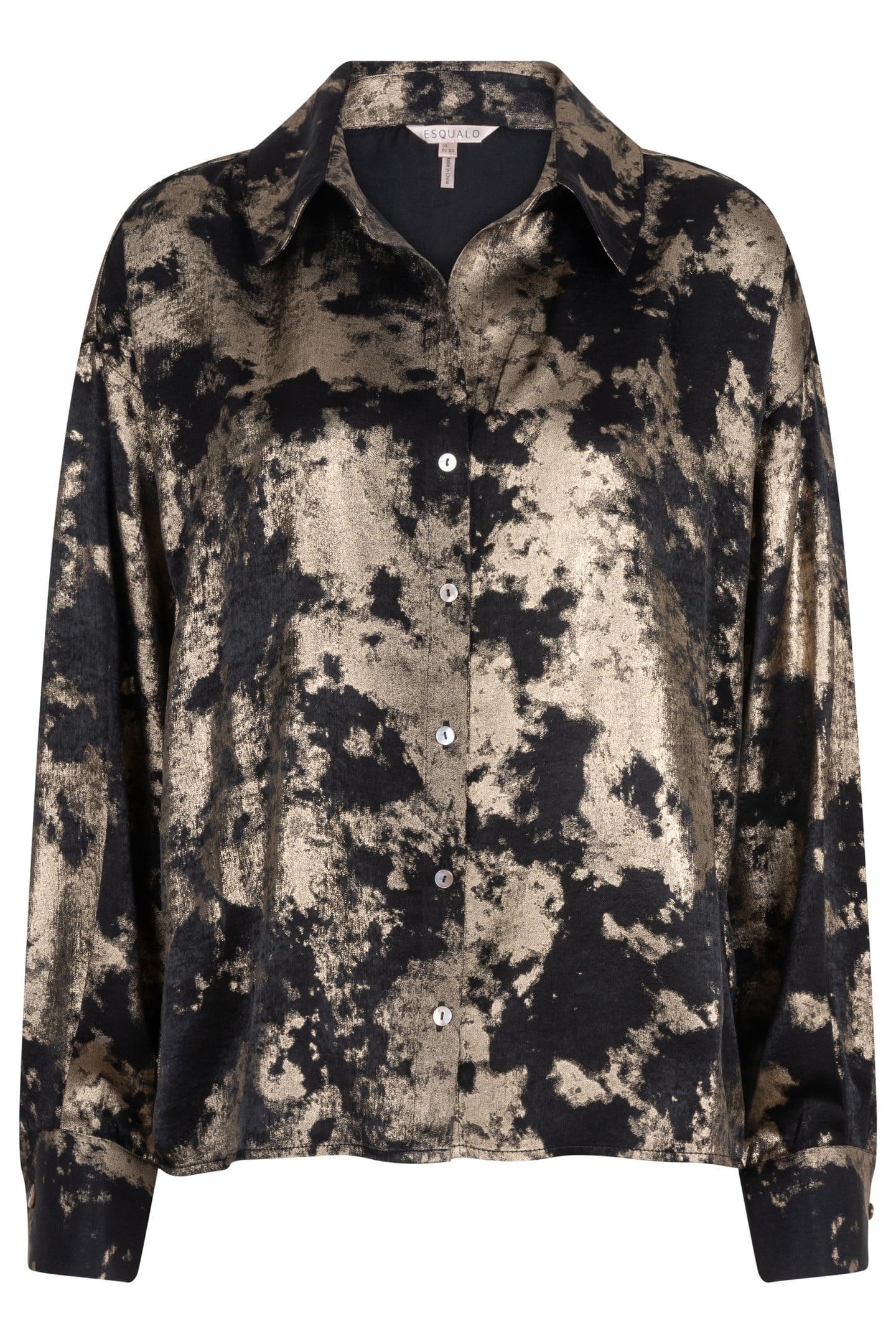 BLOUSE V-NECK LAMEE BLACK 4