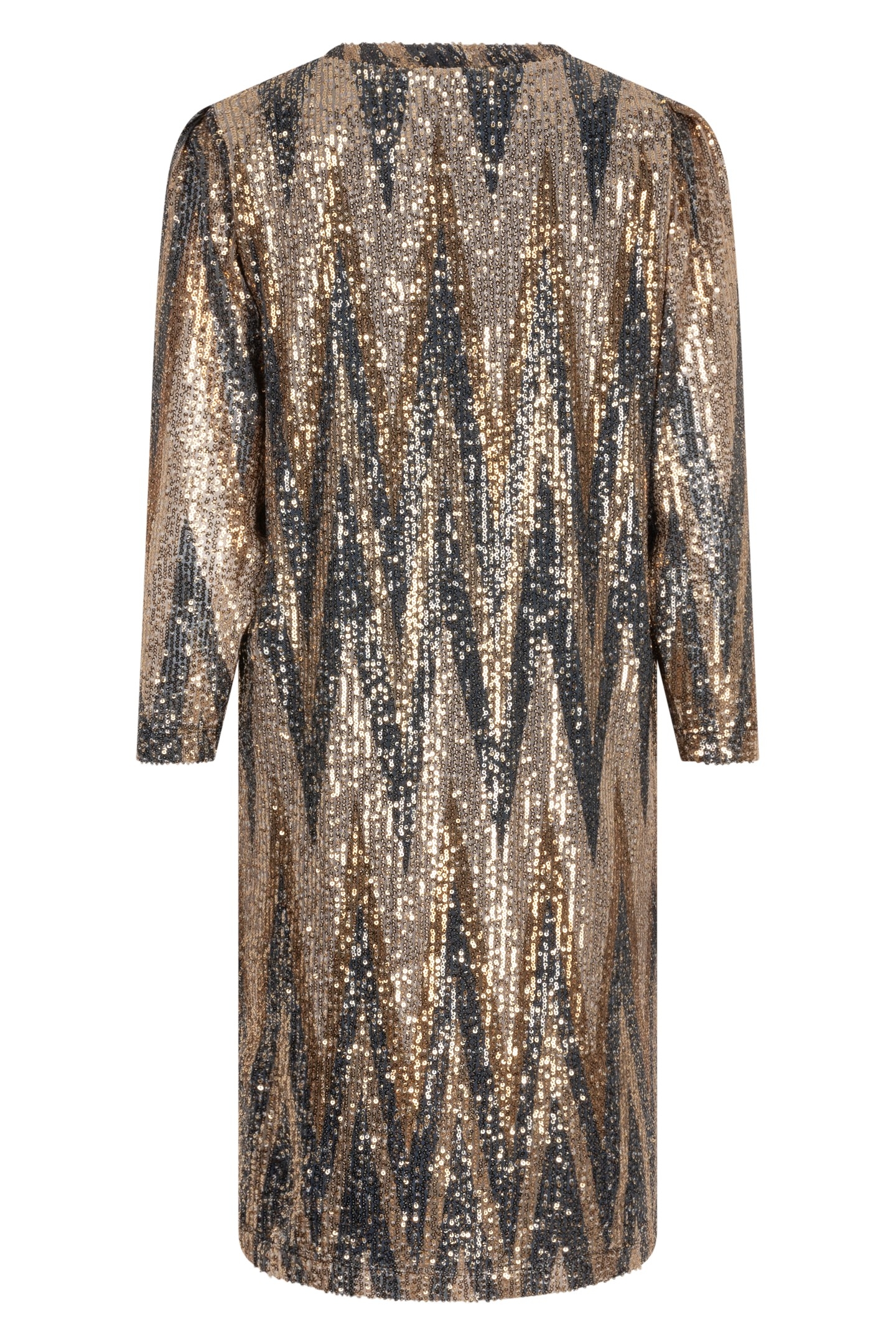 DRESS SEQUINS ZIGZAG PRINT 5