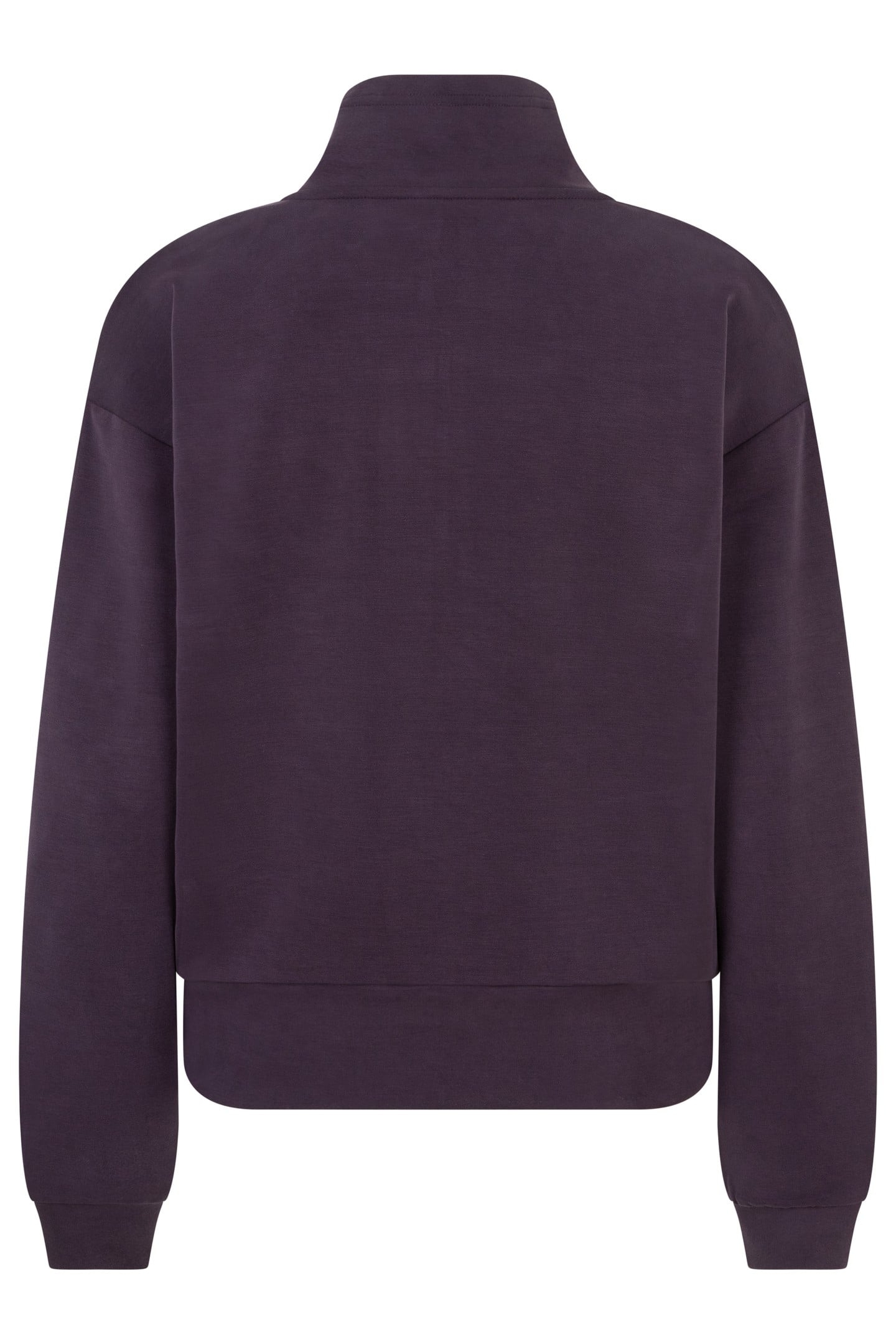 SWEATER ZIPPER MODAL DARK PURPLE 5
