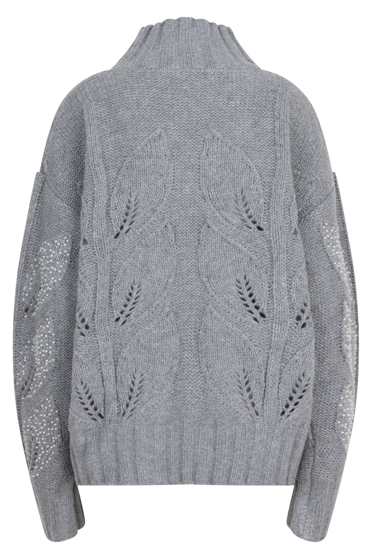 SWEATER MELANGE COL PEARL GREY 4