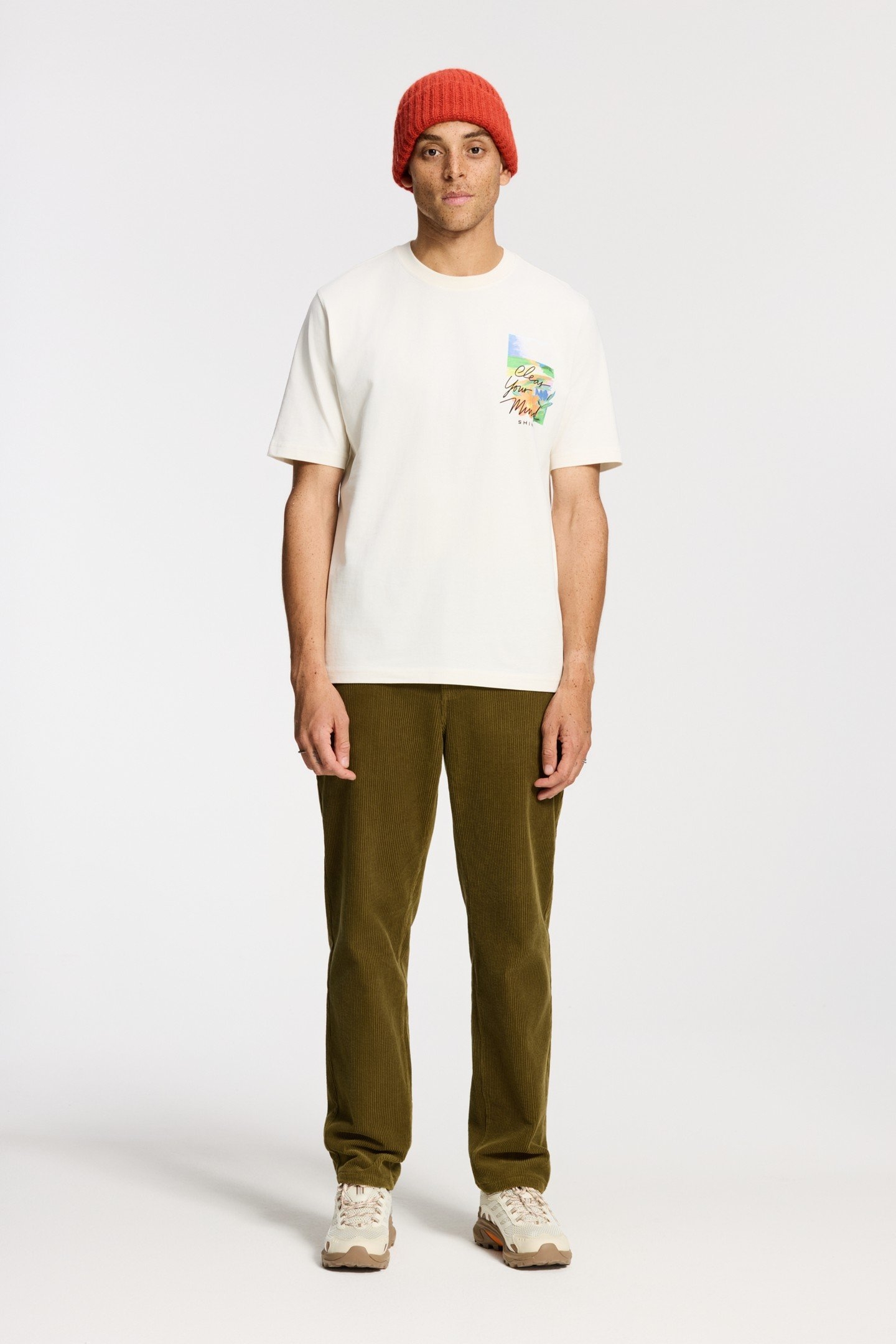 FINN RELAXED FIT LANDSCAPE T-SHIRT WHITE 1