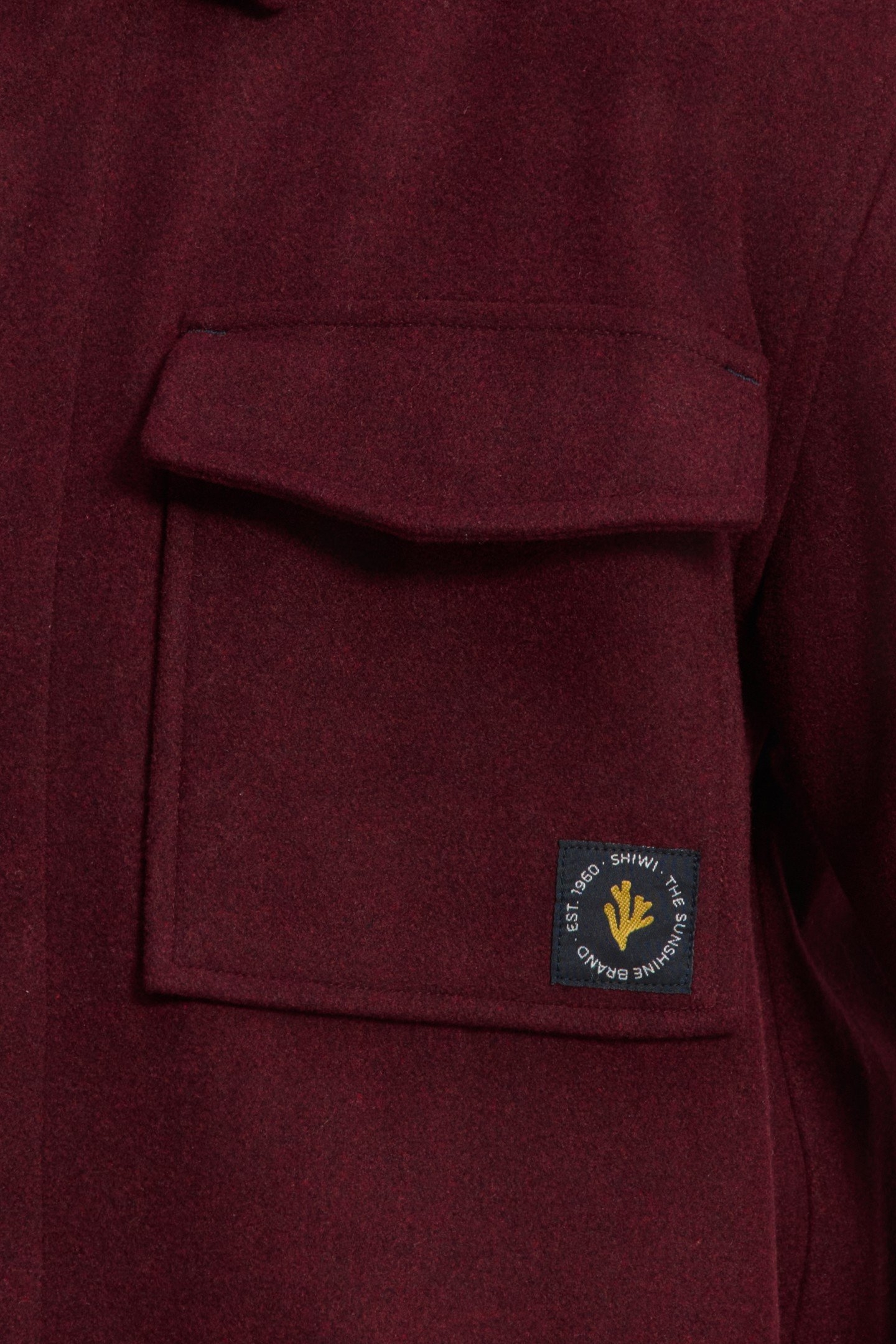 STAN WOOL BLEND LONG SLEEVE SHIRT RED EARTH 8