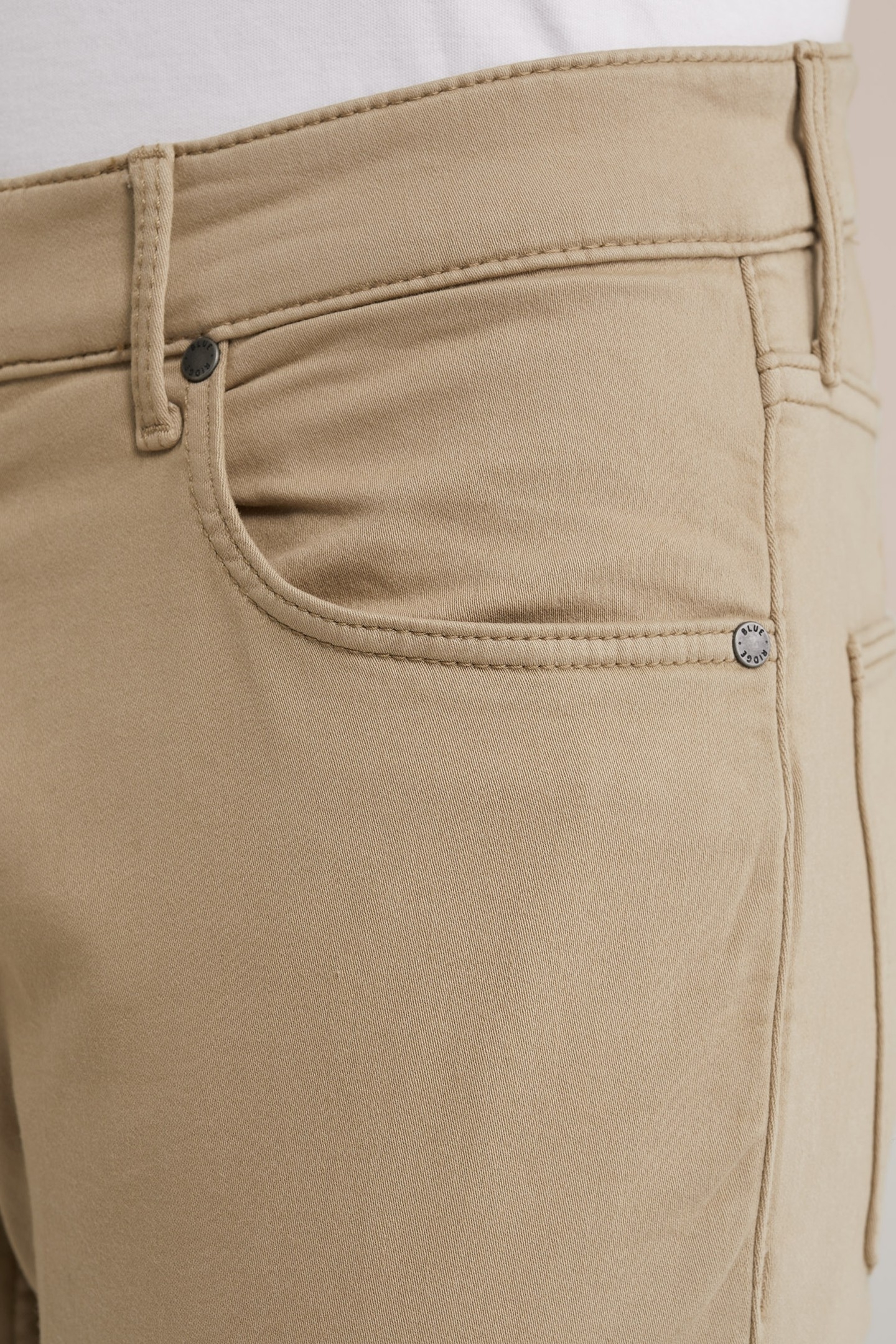 5-POCKET MID WAIST BEIGE 5