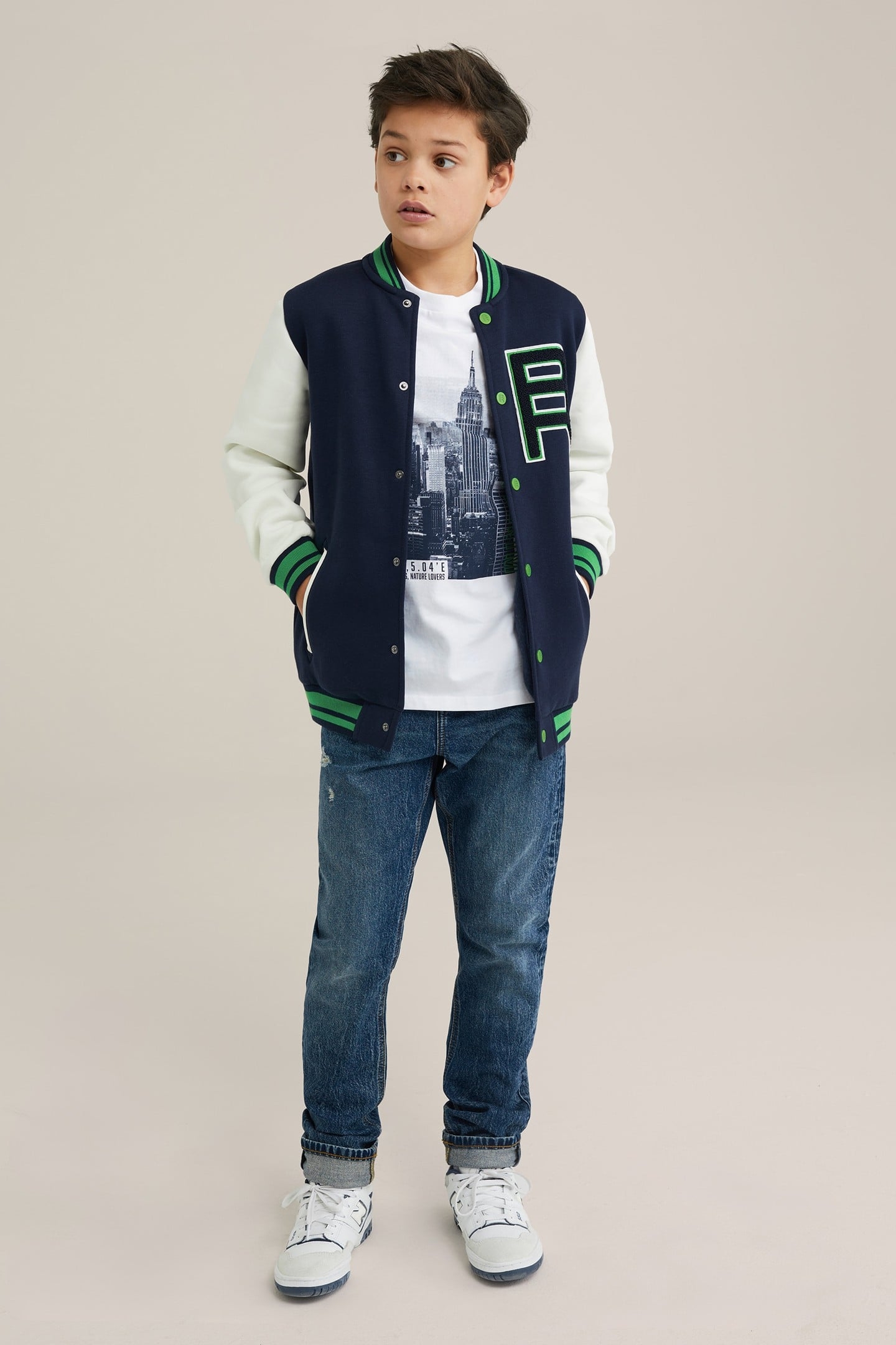 BOYS BOMBER DARK BLUE 2
