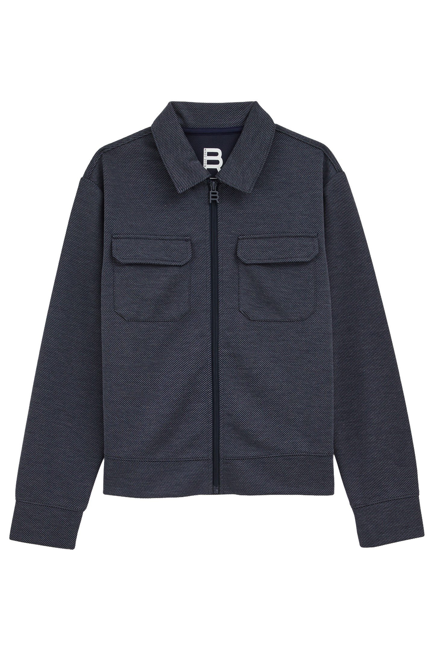BOYS CARDIGAN WITH ZIPPER NAVY BLUE 1