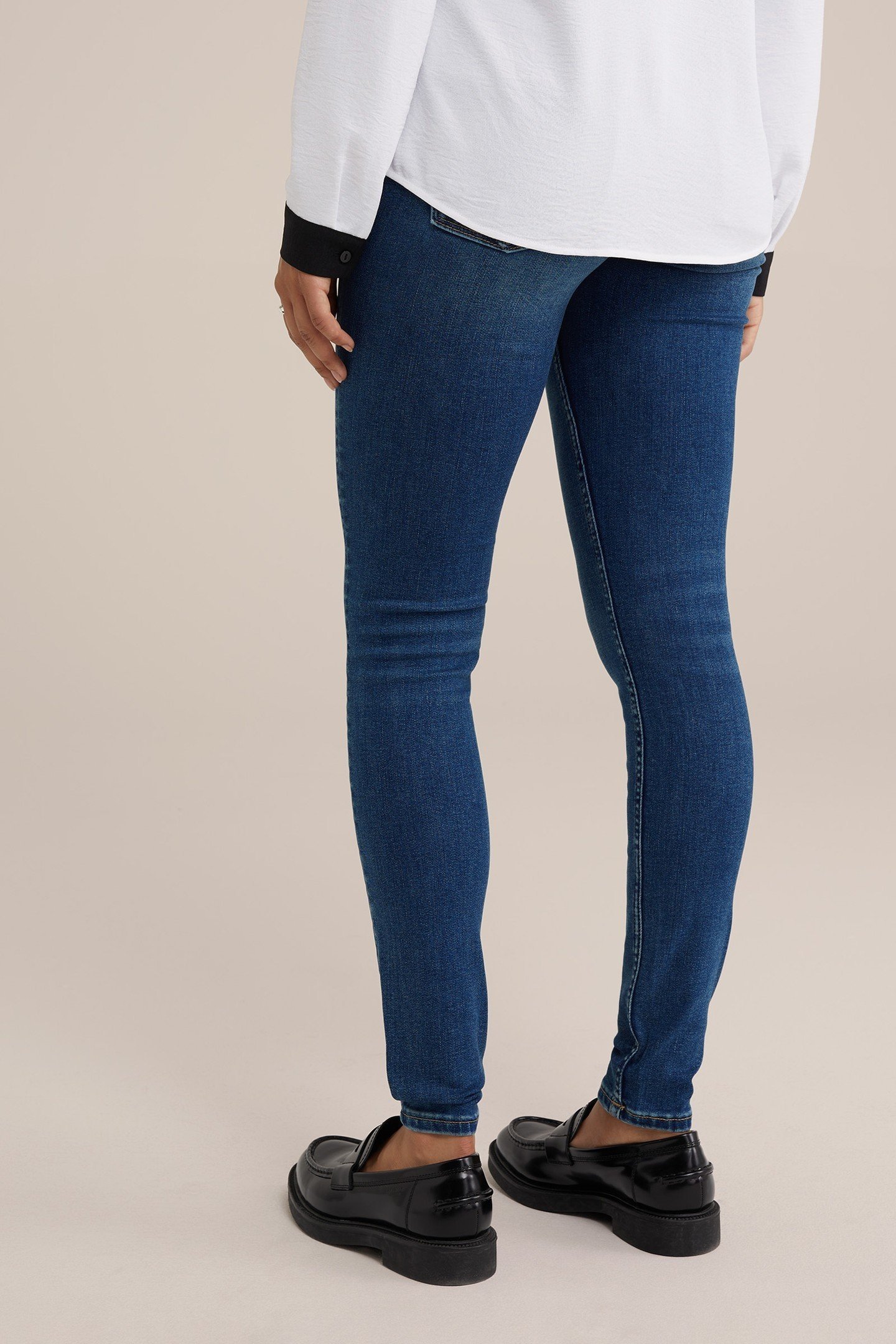 5-POCKET MID WAIST DARK BLUE 4