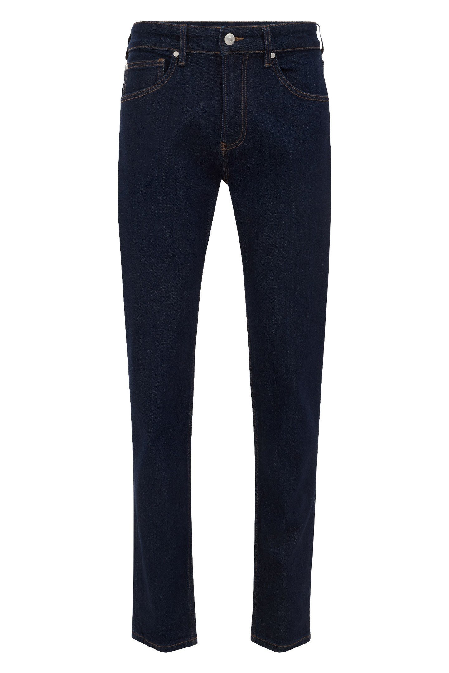 5-POCKET MID WAIST DARK BLUE 1