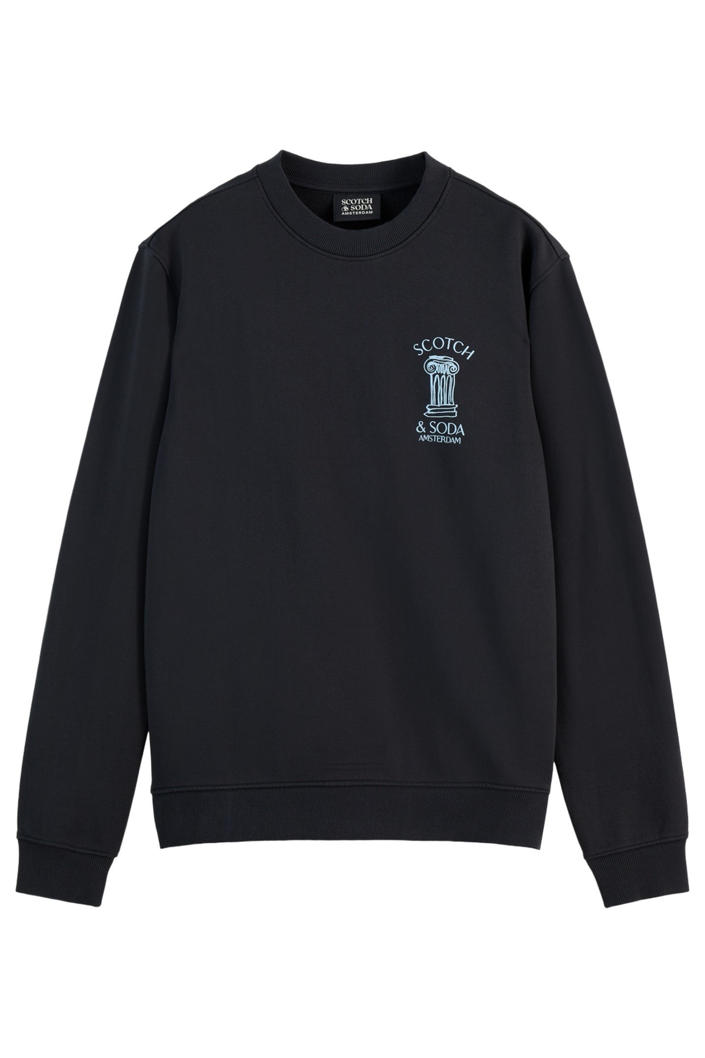 LEFT CHEST ARTWORK SWEATSHIRT BLACK 2