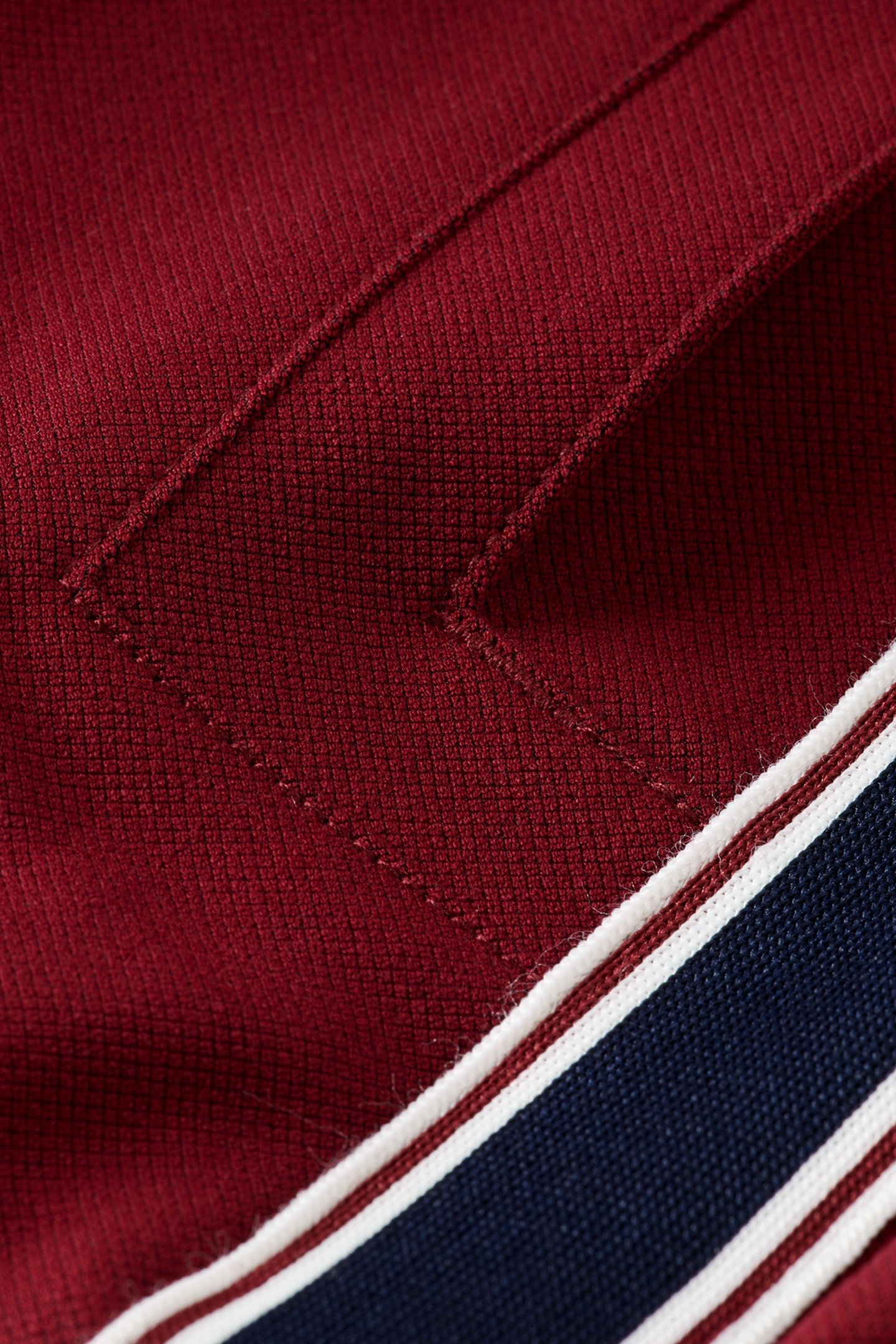 TAPE-TRIMMED STRAIGHT FIT TRACK PANT CHERRY RED 2