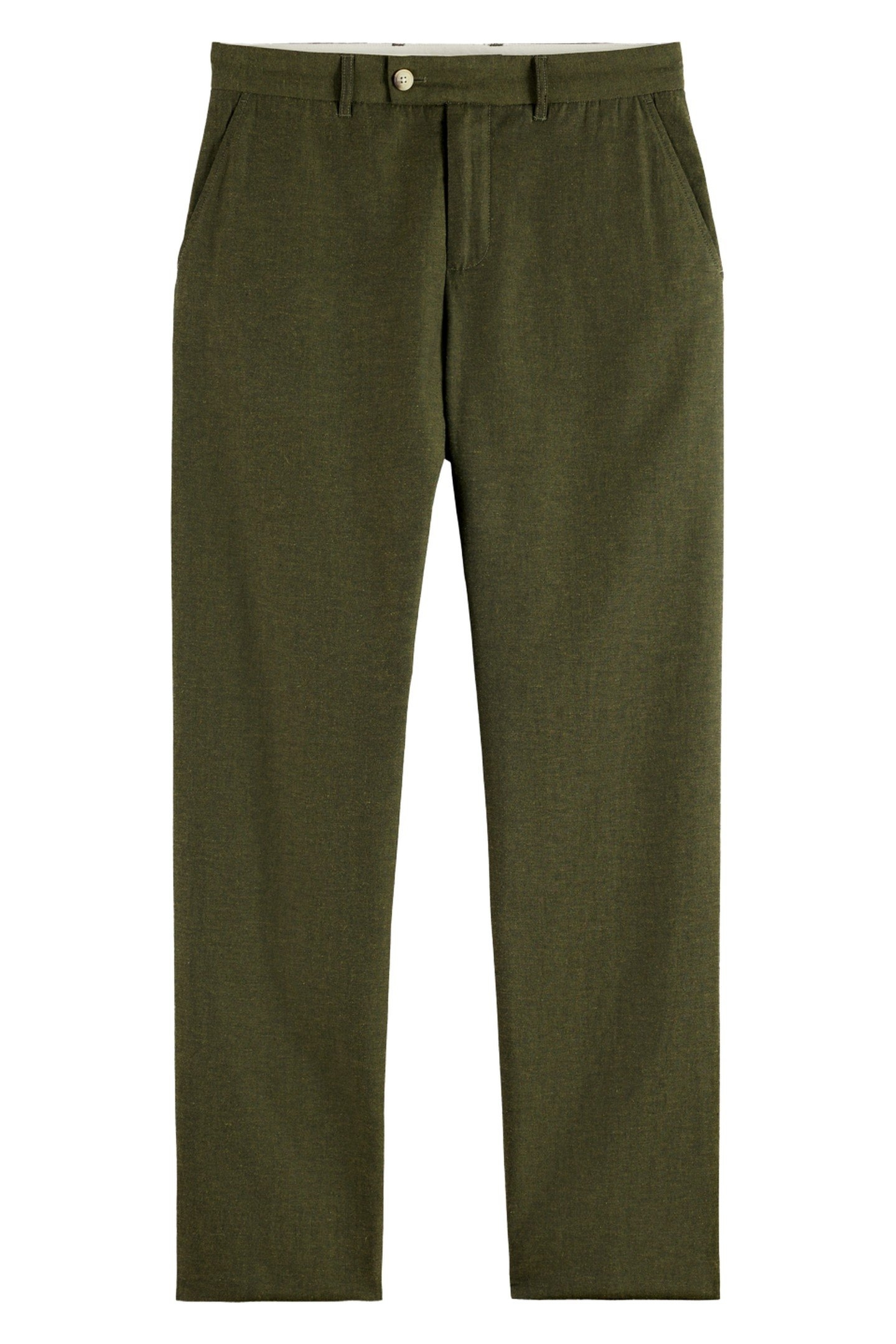 OTIS - LINEN-BLEND CHINO ARMY MELANGE 1