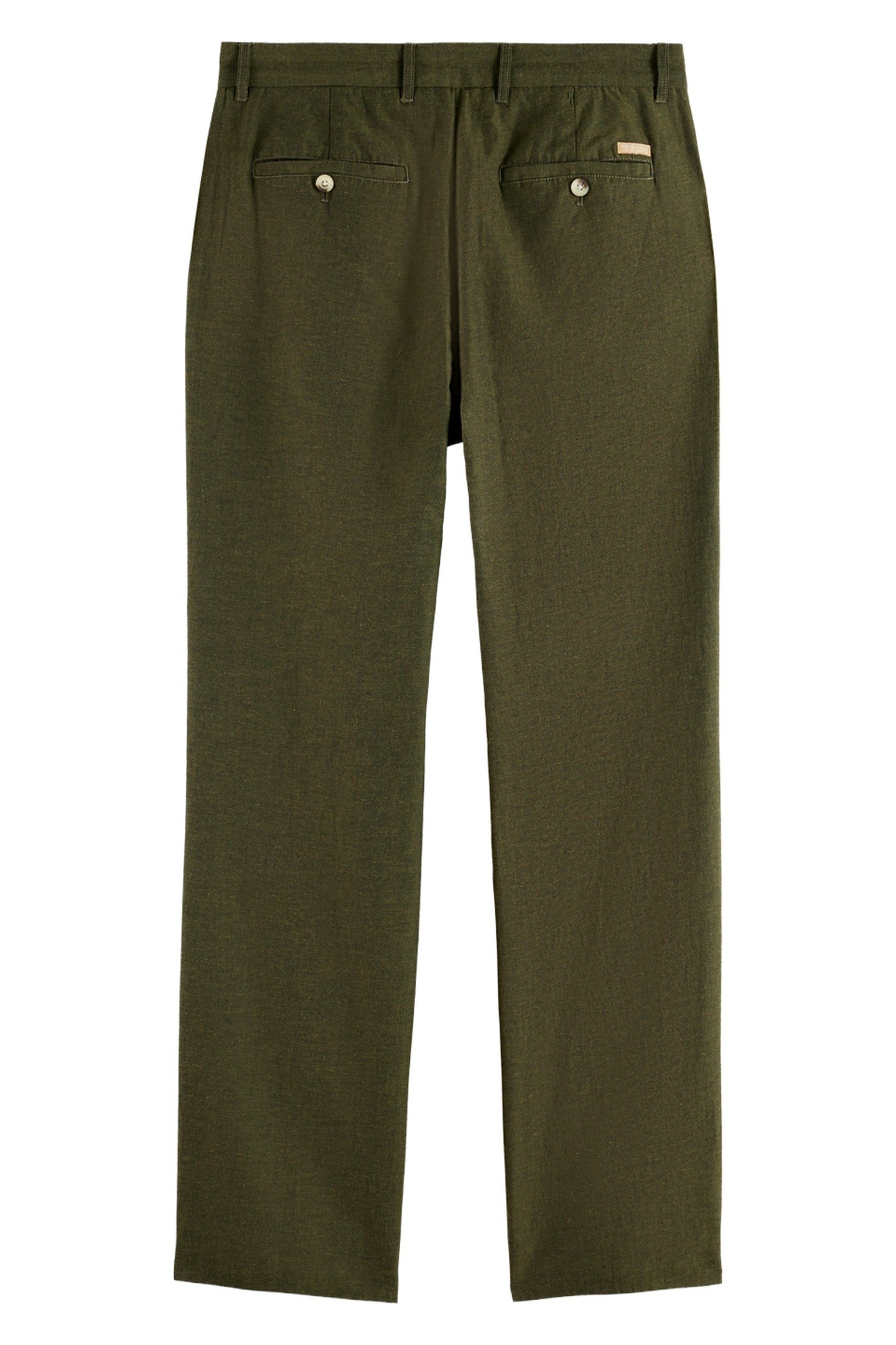 OTIS - LINEN-BLEND CHINO ARMY MELANGE 3