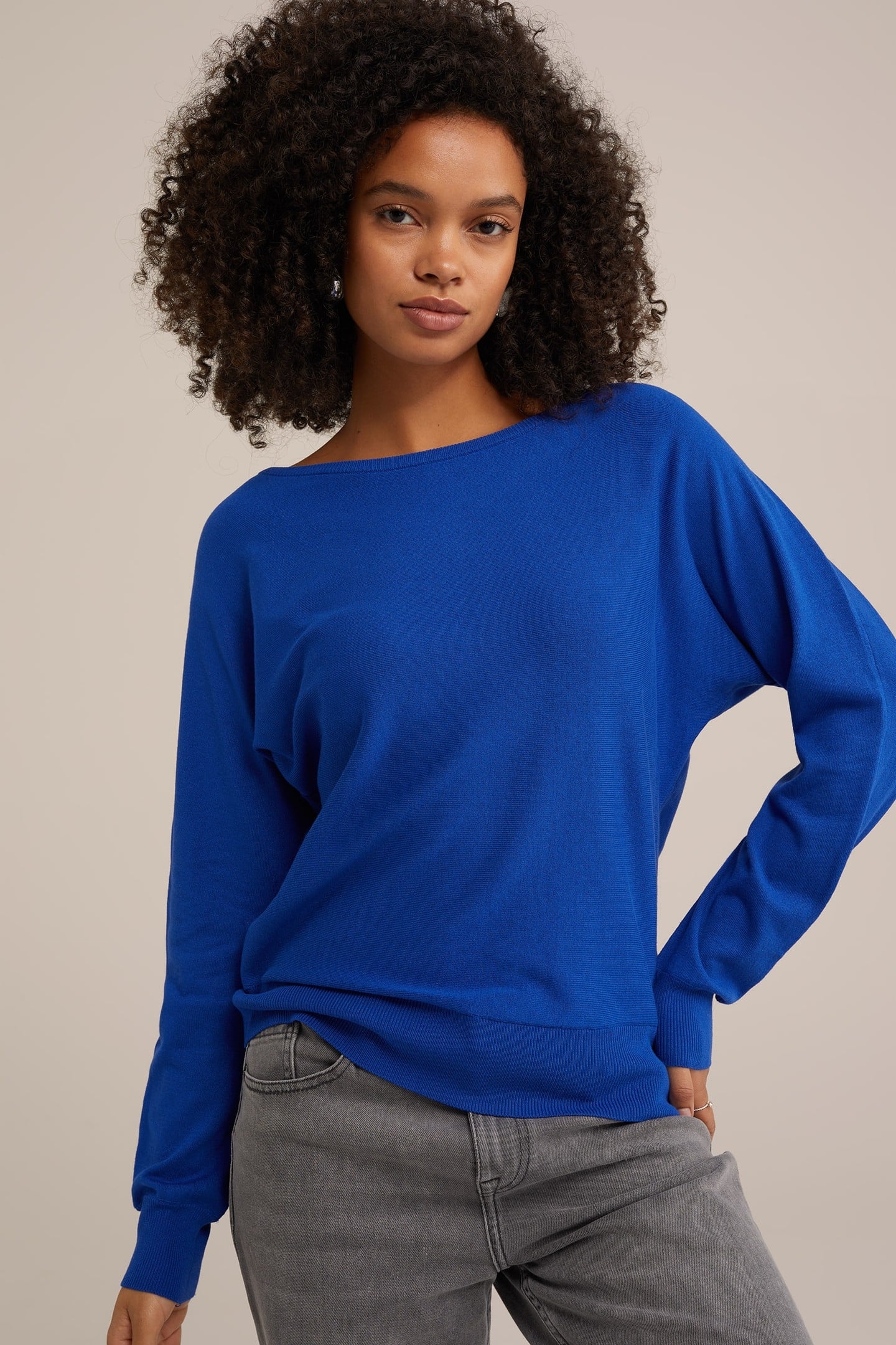 KNITTED PULLOVER COBALT BLUE 6
