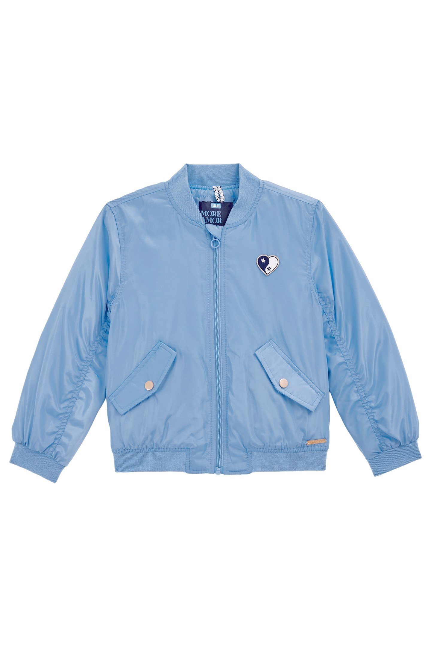 GIRLS BOMBER LIGHT BLUE 1