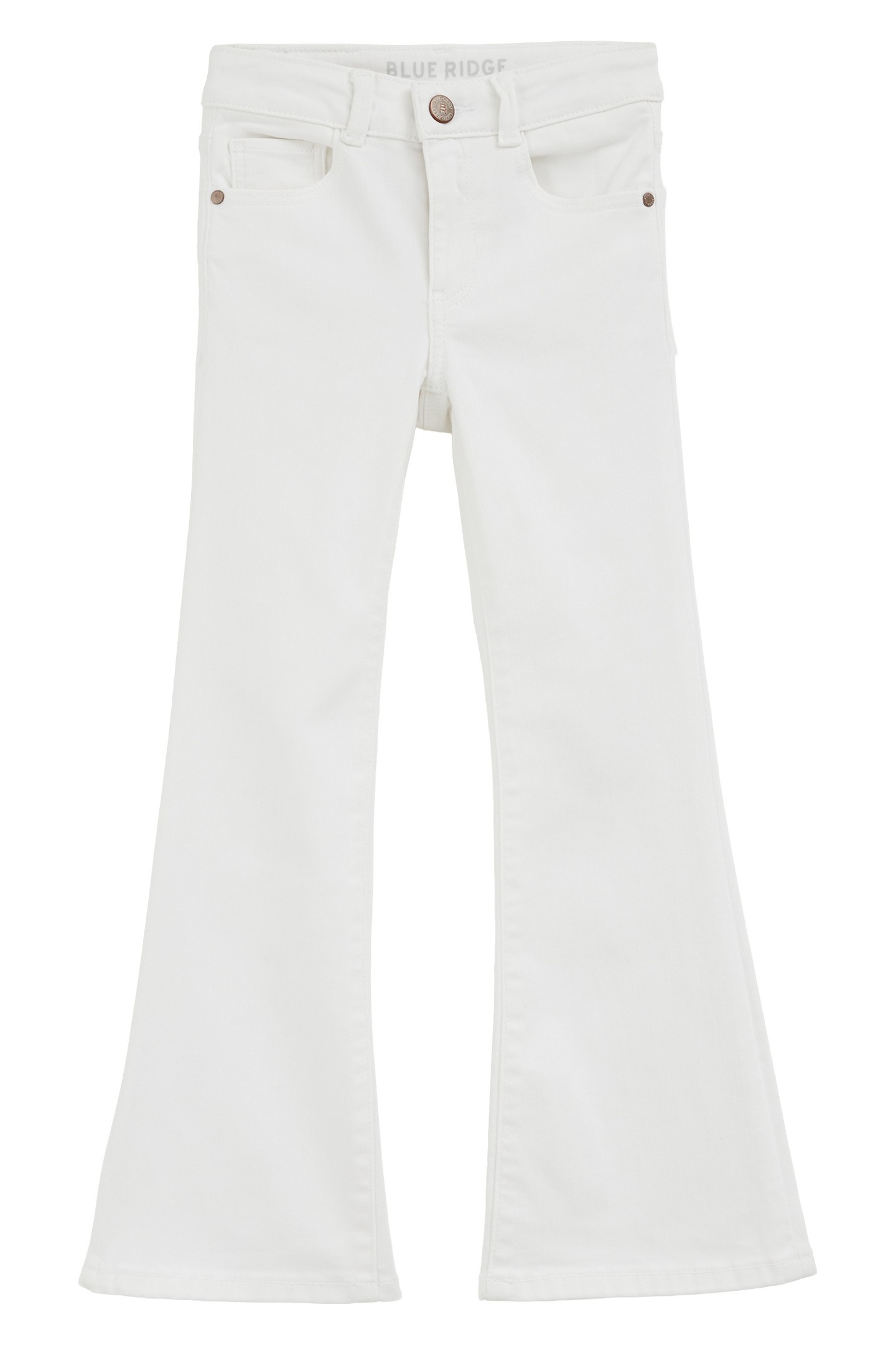 GIRLS 5-POCKET MID WAIST WHITE 3