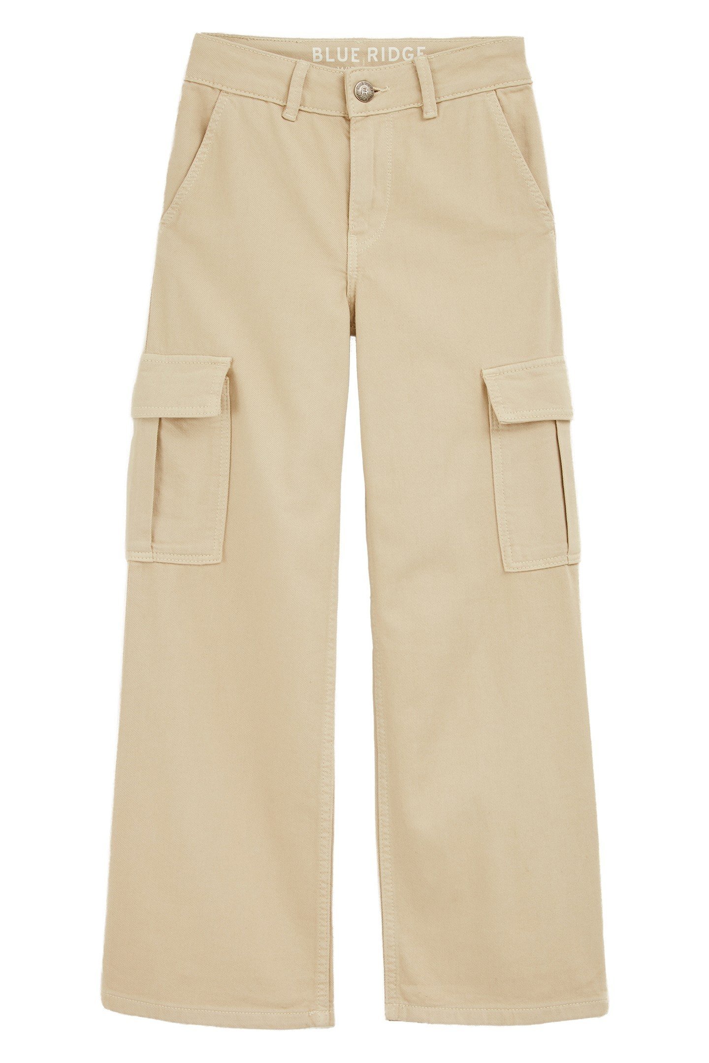 GIRLS CARGO PANTS BEIGE 1