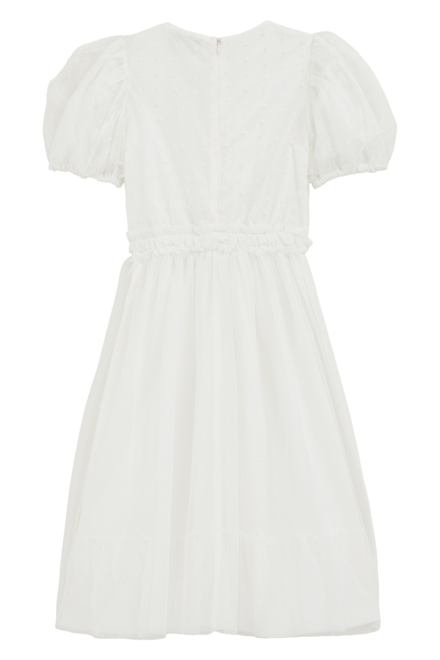 GIRLS DRESS MAXI LENGTH WHITE 4