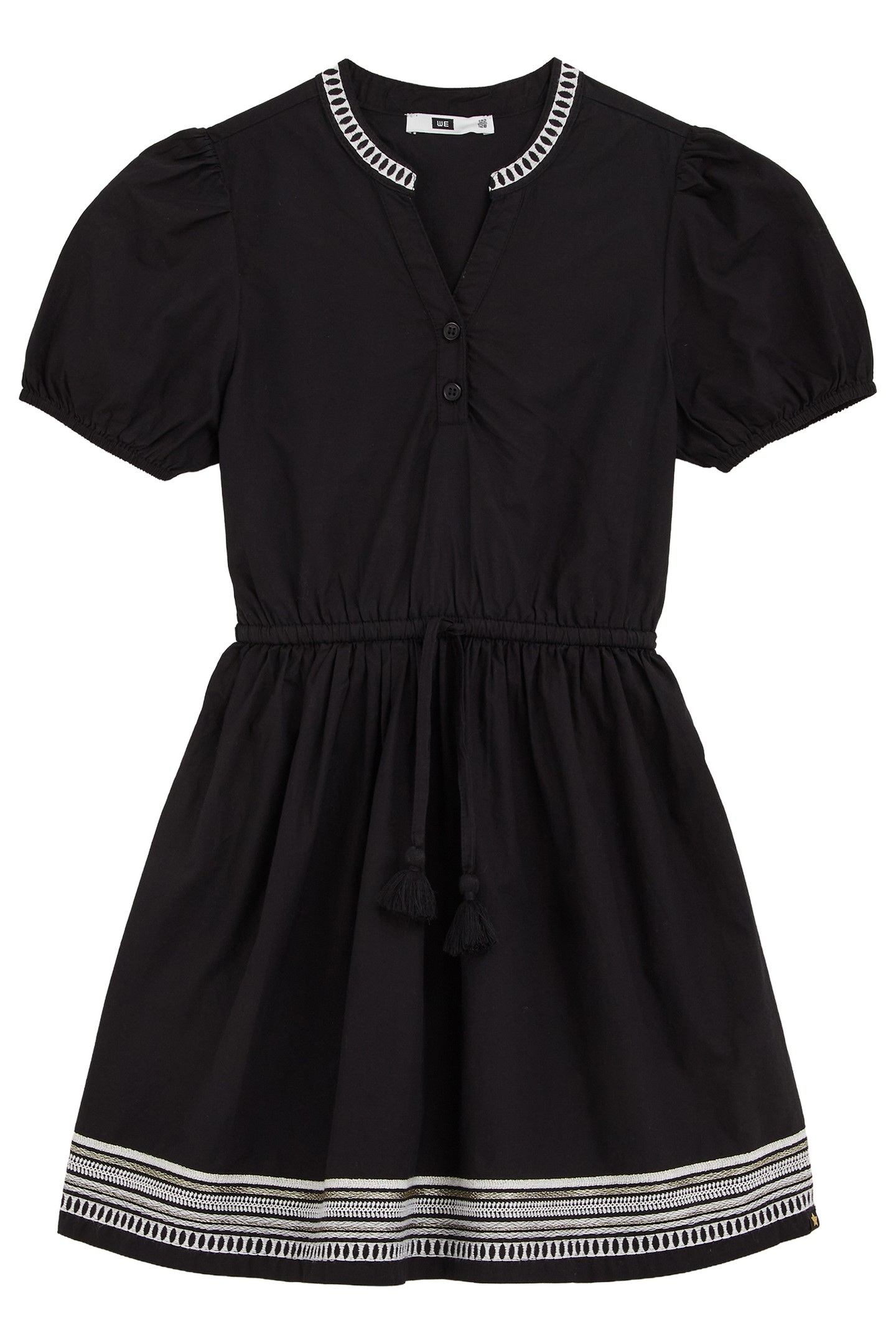 GIRLS DRESS MID LENGTH BLACK 3