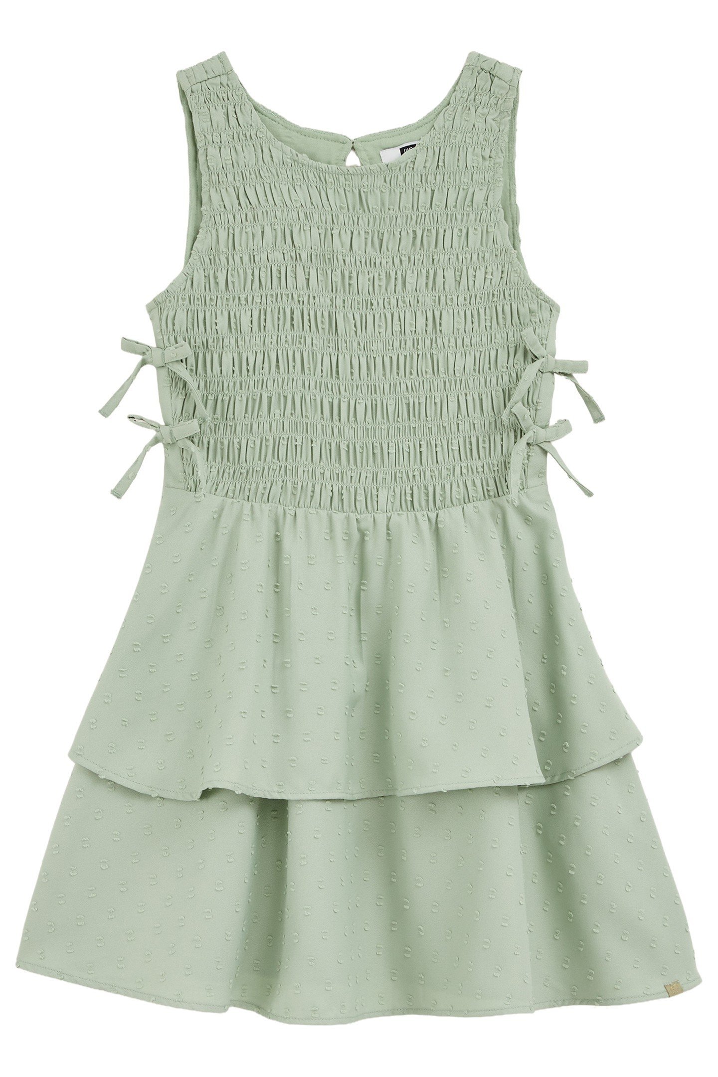 GIRLS DRESS MID LENGTH LIGHT GREEN 3