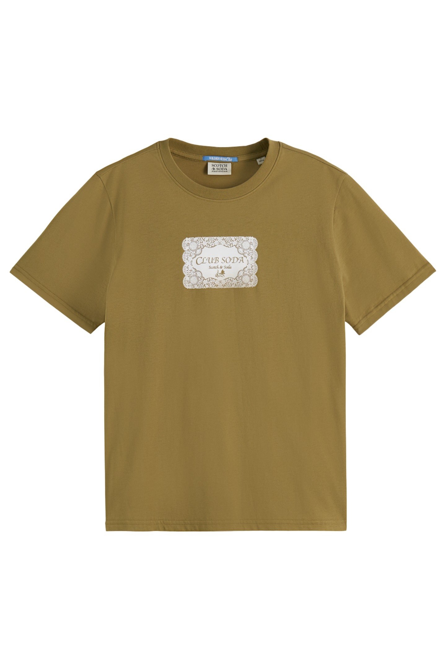 CHEST ARTWORK REGULAR T-SHIRT WASHED MILITARY 2
