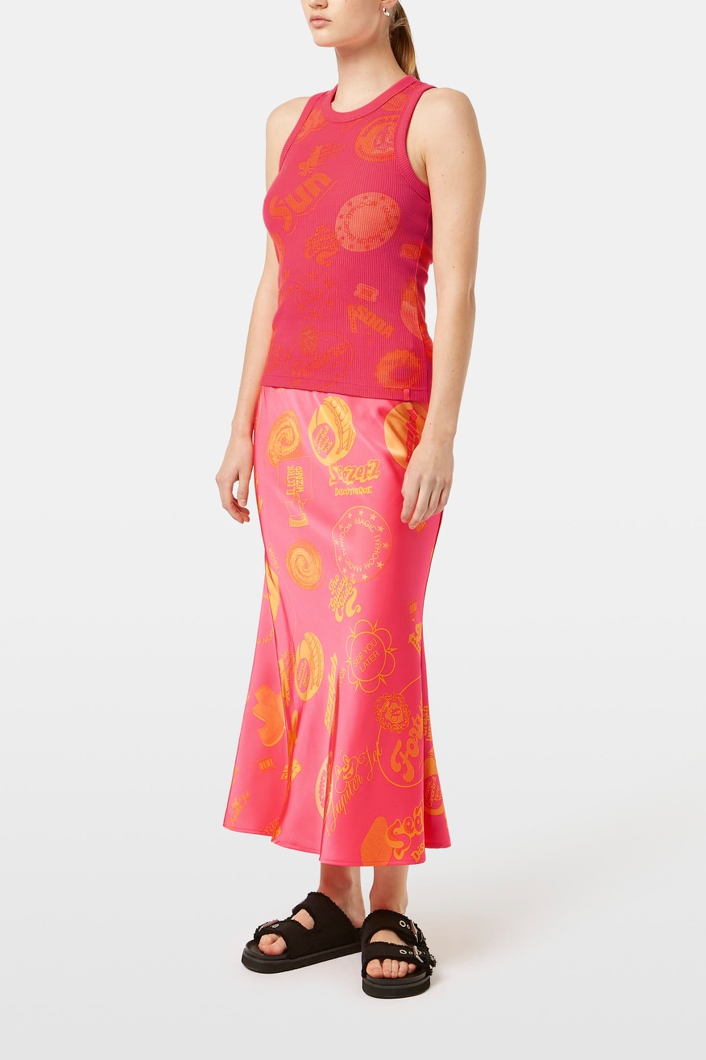 ALL OVER PRINTED RIB TANK LUNAR PIER PINK 1