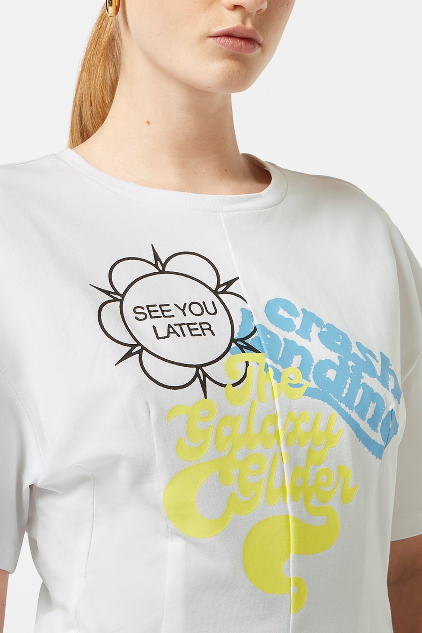 ARTWORK T-SHIRT WITH SHAPING WHITE 2