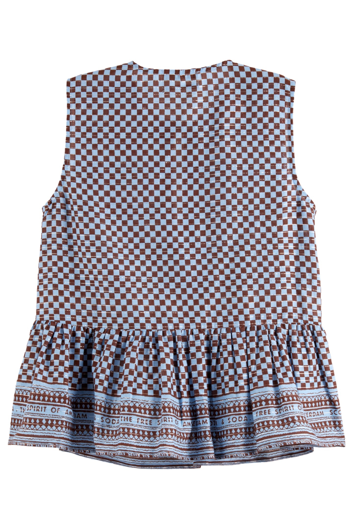 BOW DETAILS TOP BLOCK PRINT 6