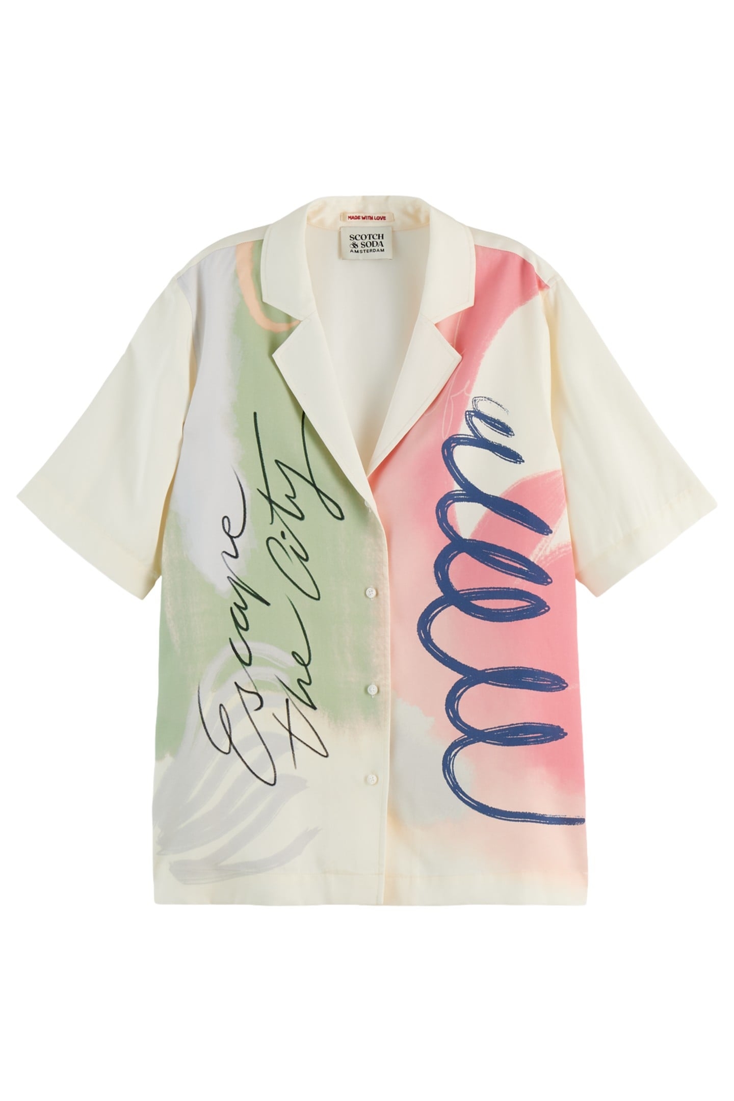 PLACED PRINT SHORT SLEEVE SHIRT LUCEBERT PRINT 4