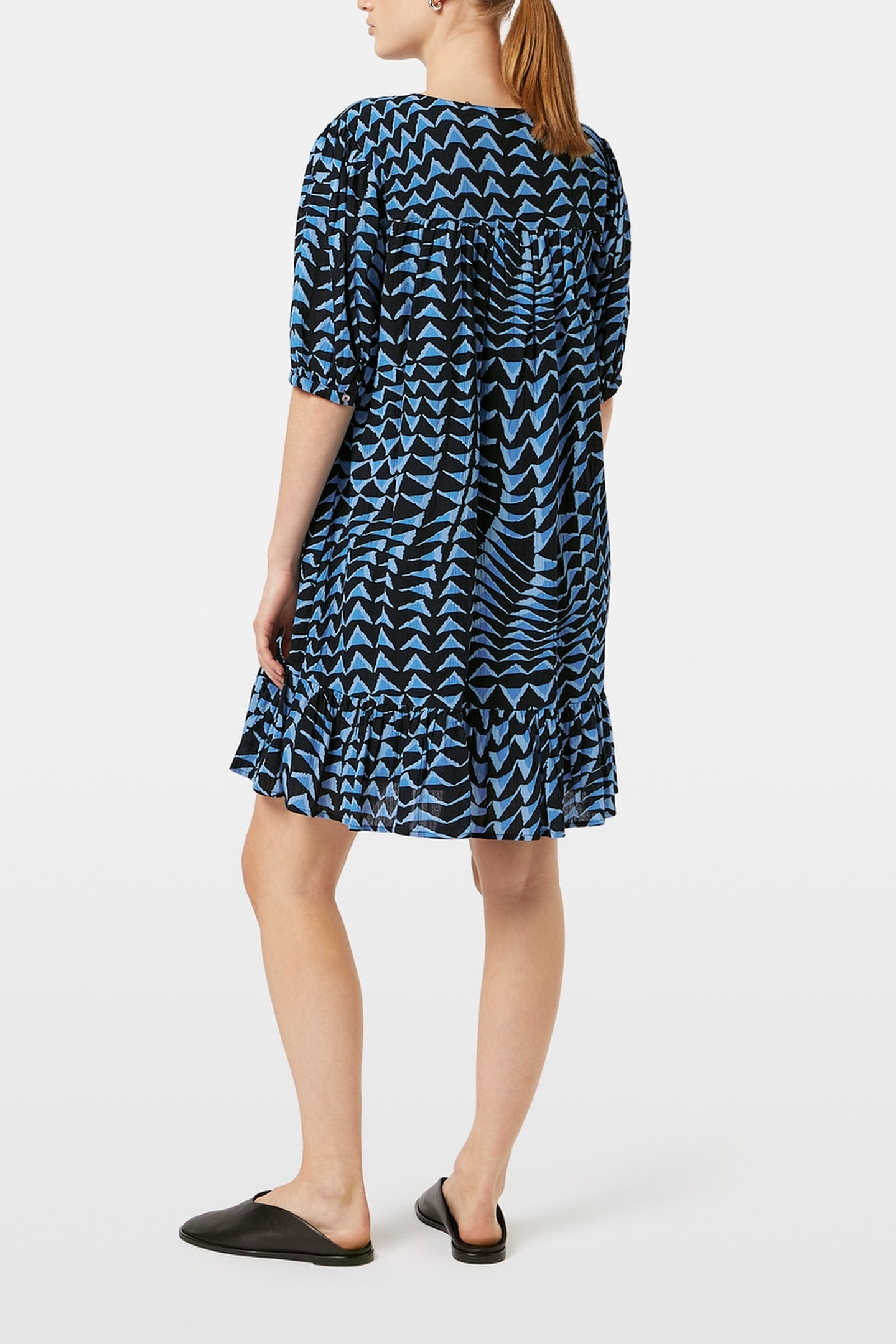 PRINTED CRINKLE MINI DRESS HOUSE OF MIRRORS PINK 3