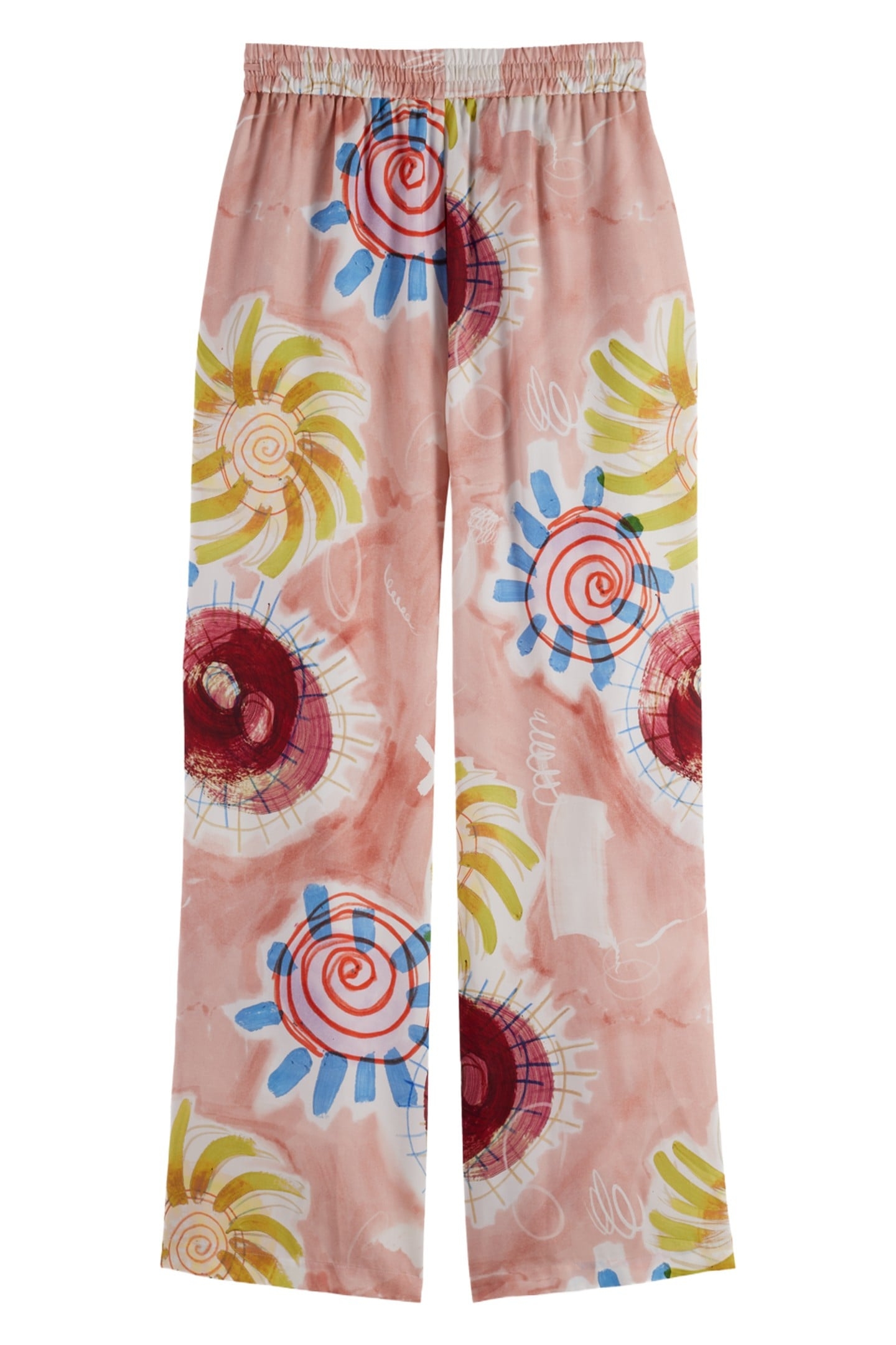 GIA - MID RISE WIDE LEG ELASTICATED TROUSERS ABSTRACT SUN PI 5