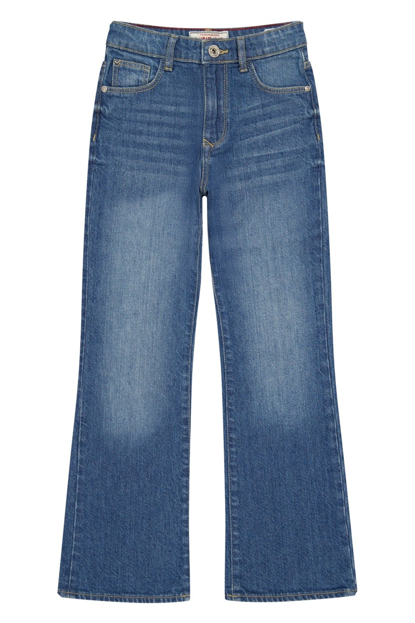 GIRLS CRISTIE FLARE JEANS MID BLUE WASH 1