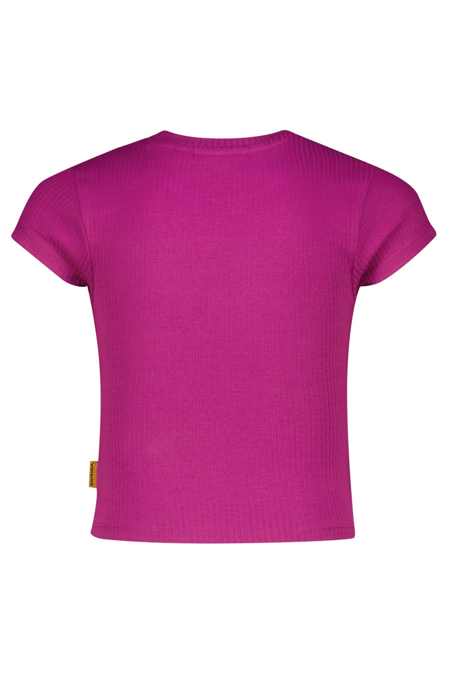 GIRLS BASIC-CROP RIB TEE T-SHIRT ASTER PINK 2