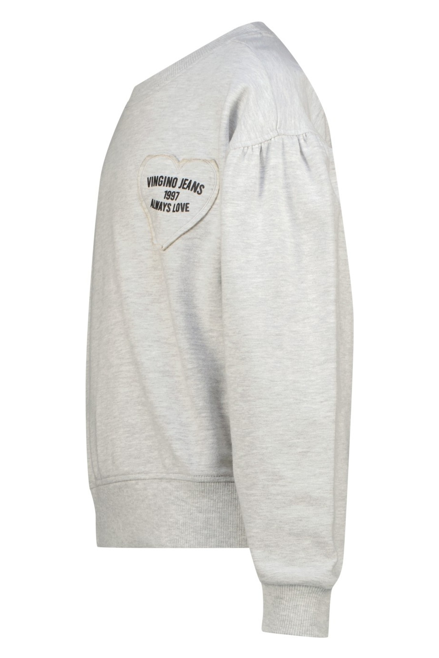 GIRLS NORANIE SWEATER LIGHT GREY MELEE 3