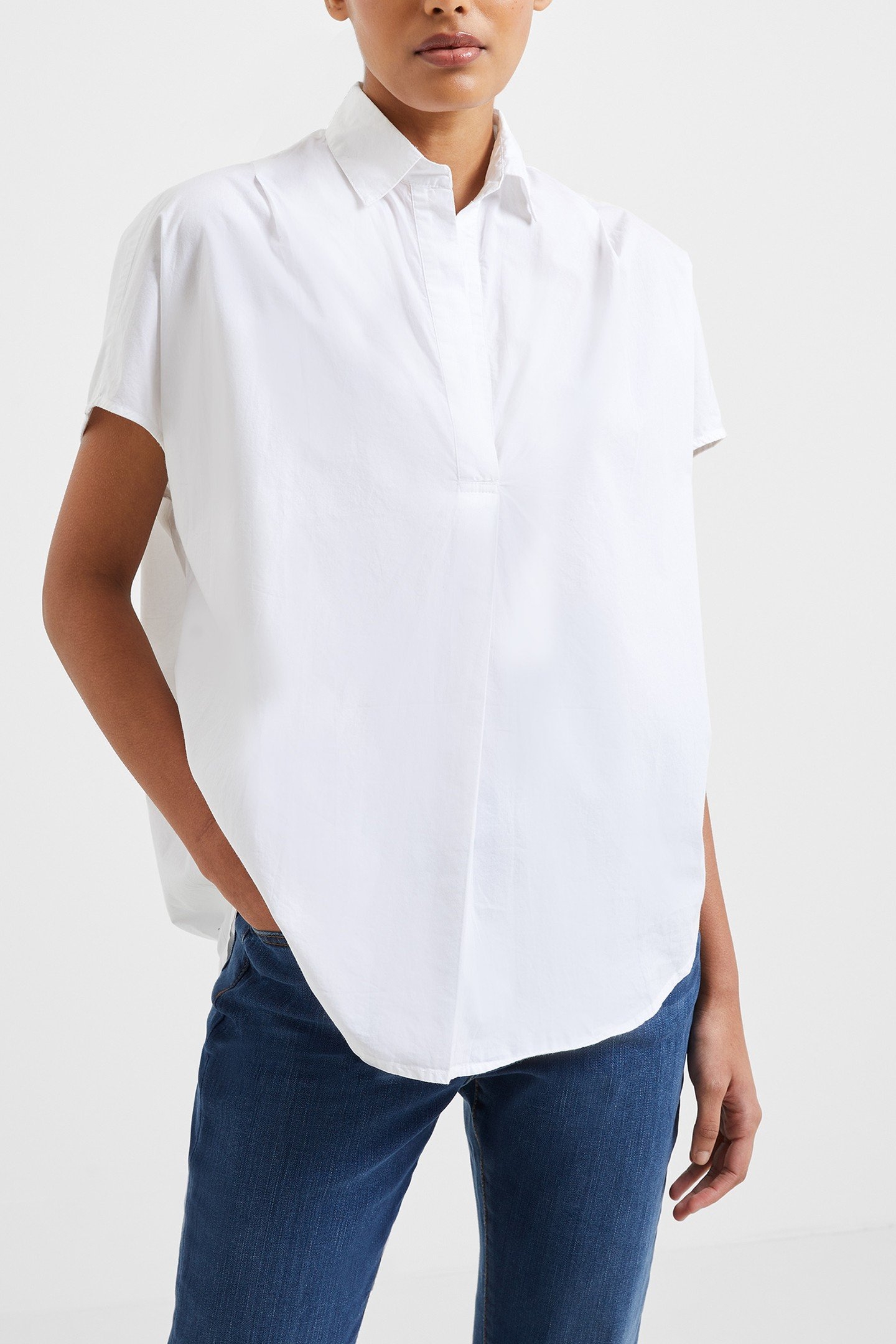 CELE RHODES POPLIN SLVLSS SHRT LINEN WHITE 2