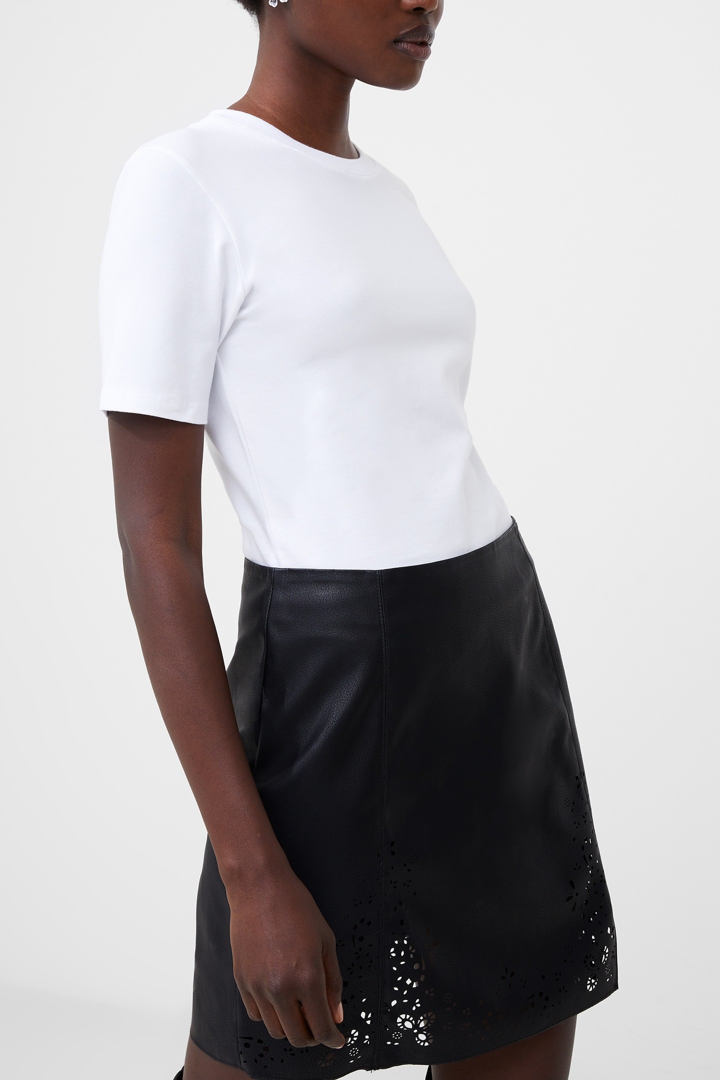 RALLIE COTTON S.S CREW LINEN WHITE 2