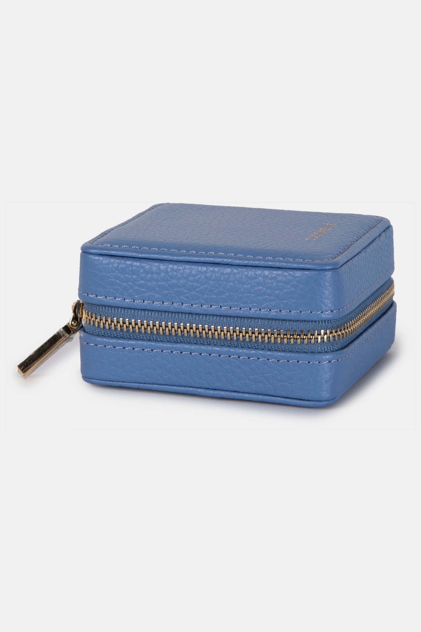 LEATHER JEWELLERY BOX IN BLUE 3