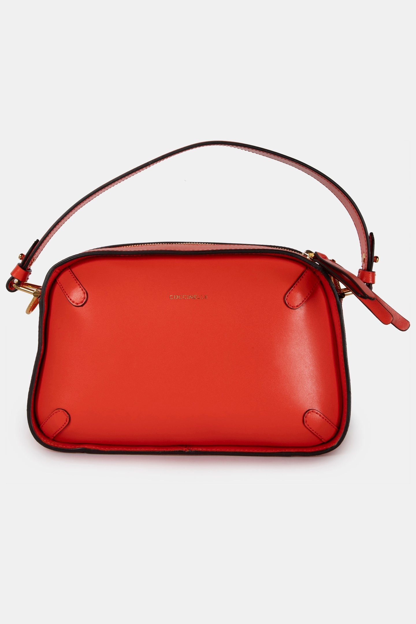MEDIUM LEATHER SHOULDER BAG IN RED 2