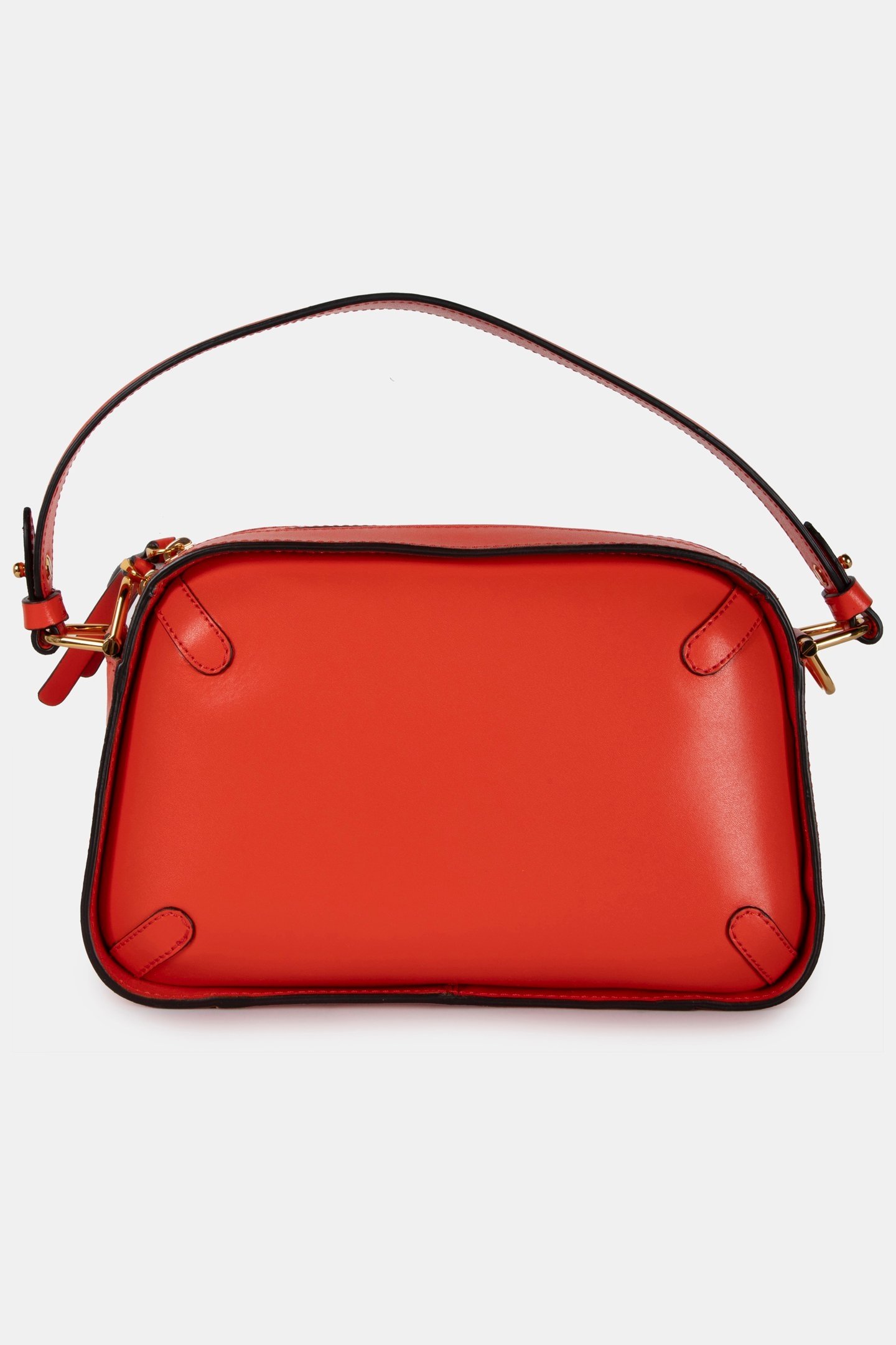 MEDIUM LEATHER SHOULDER BAG IN RED 4