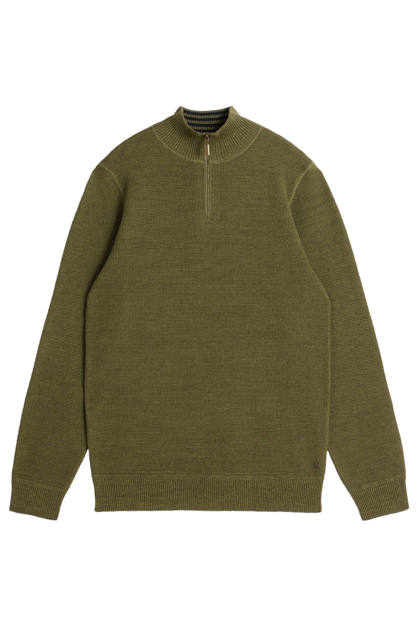 ATTADALE FUNNEL NECK JUMPER KHAKI GREEN 4