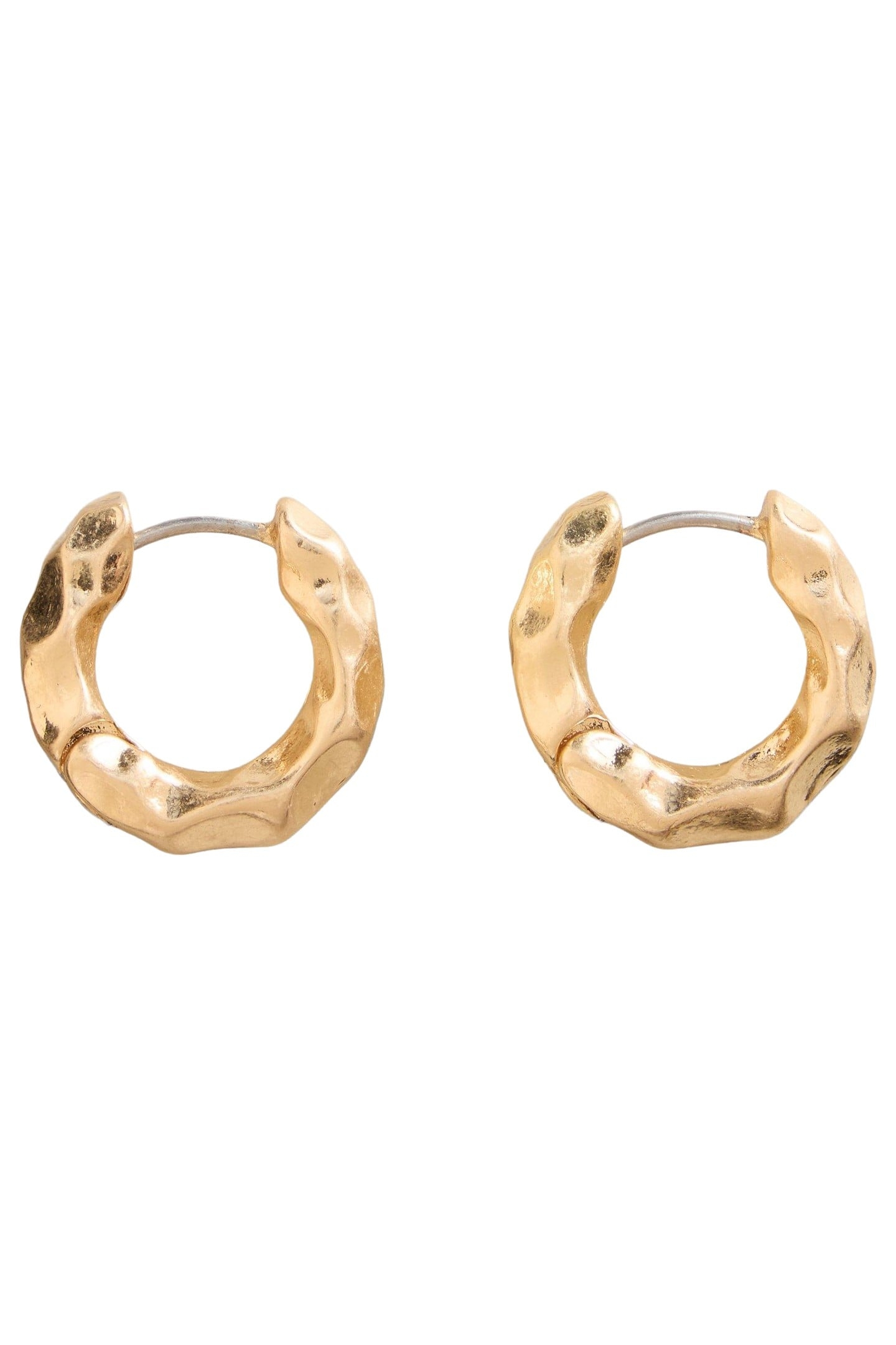 BERRIE HUGGIE EARRING GOLD TONE METALLIC 2