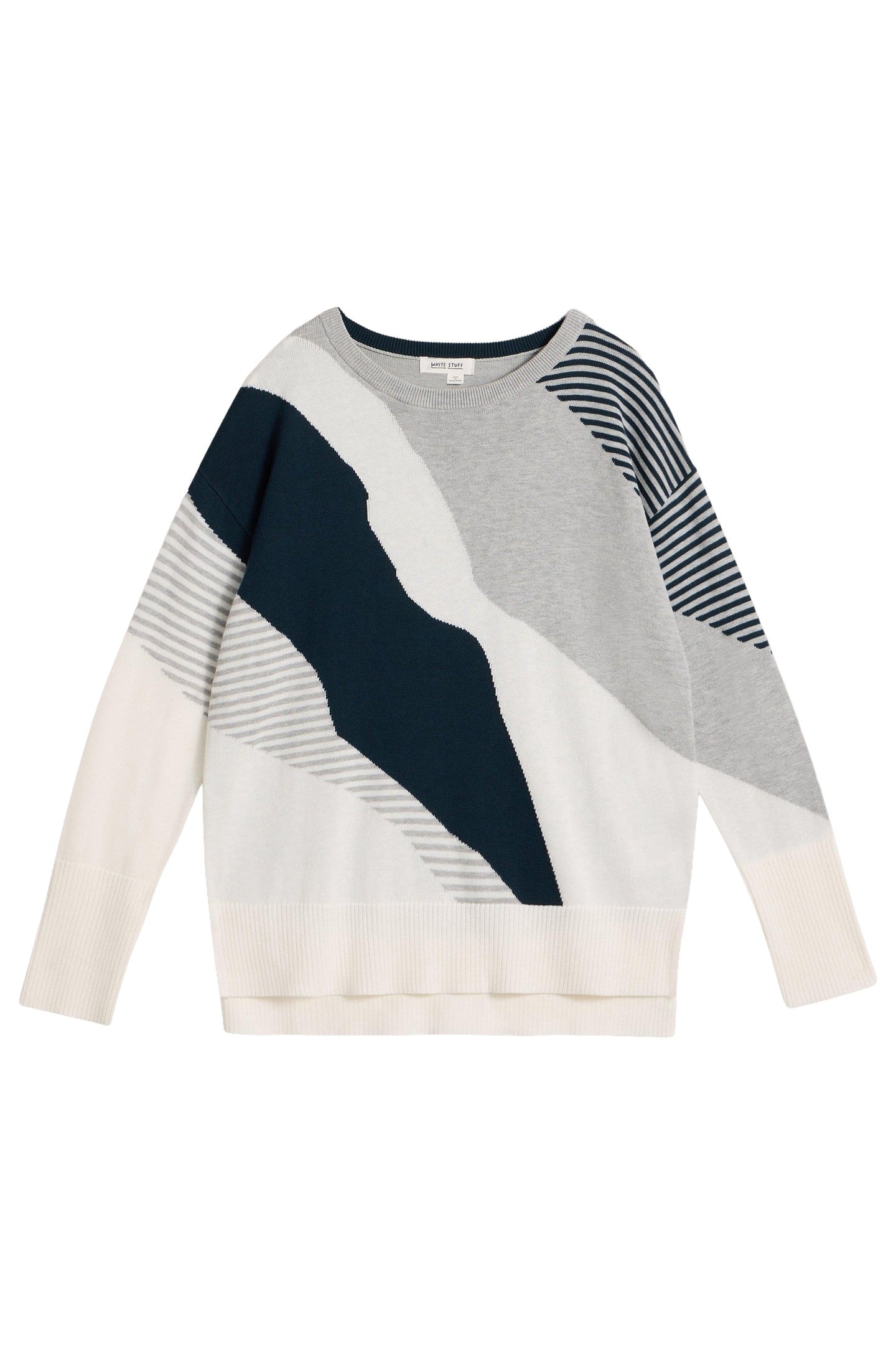 OLIVE ABSTRACT JUMPER GREY MULTI 5