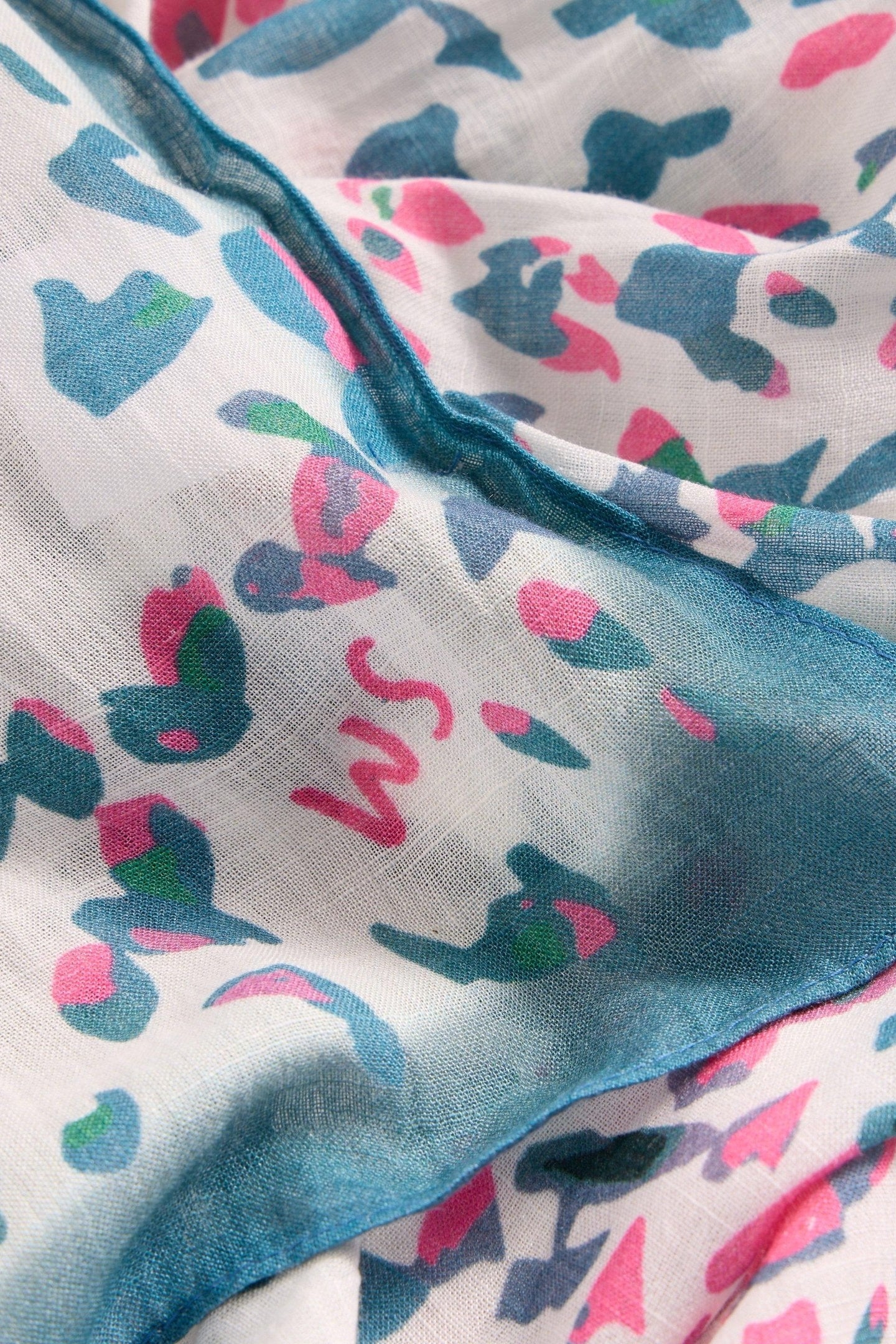 FIREWORK PRINT SCARF IVORY MULTI 3