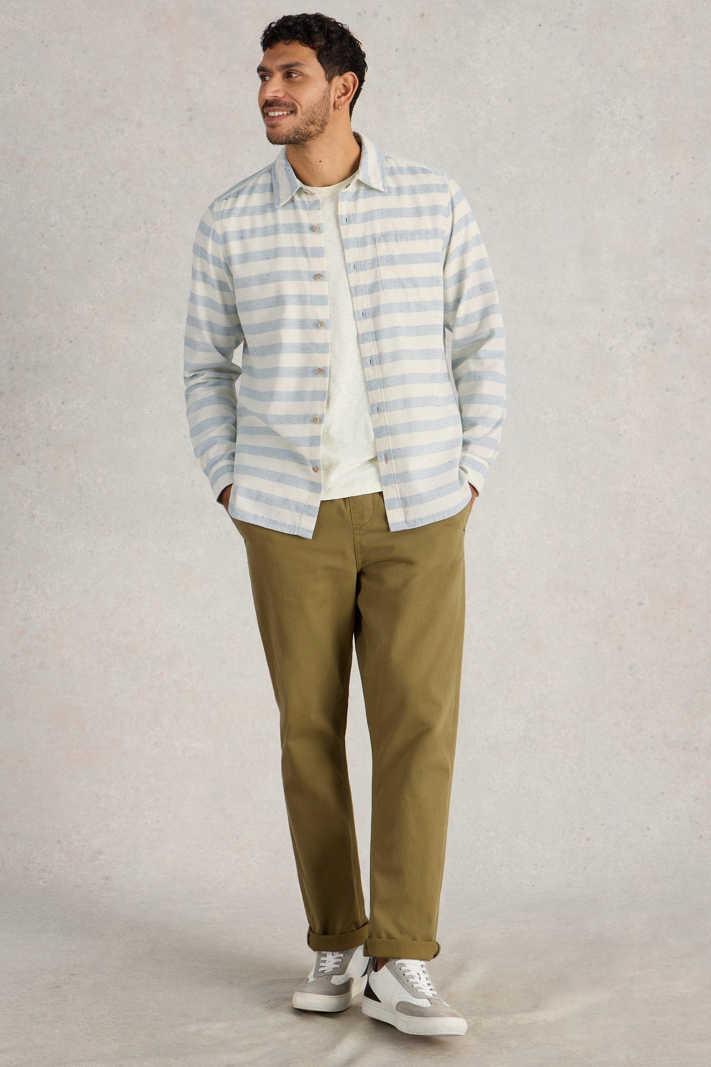 NEPPY STRIPE LS SHIRT WHITE MULTI 3