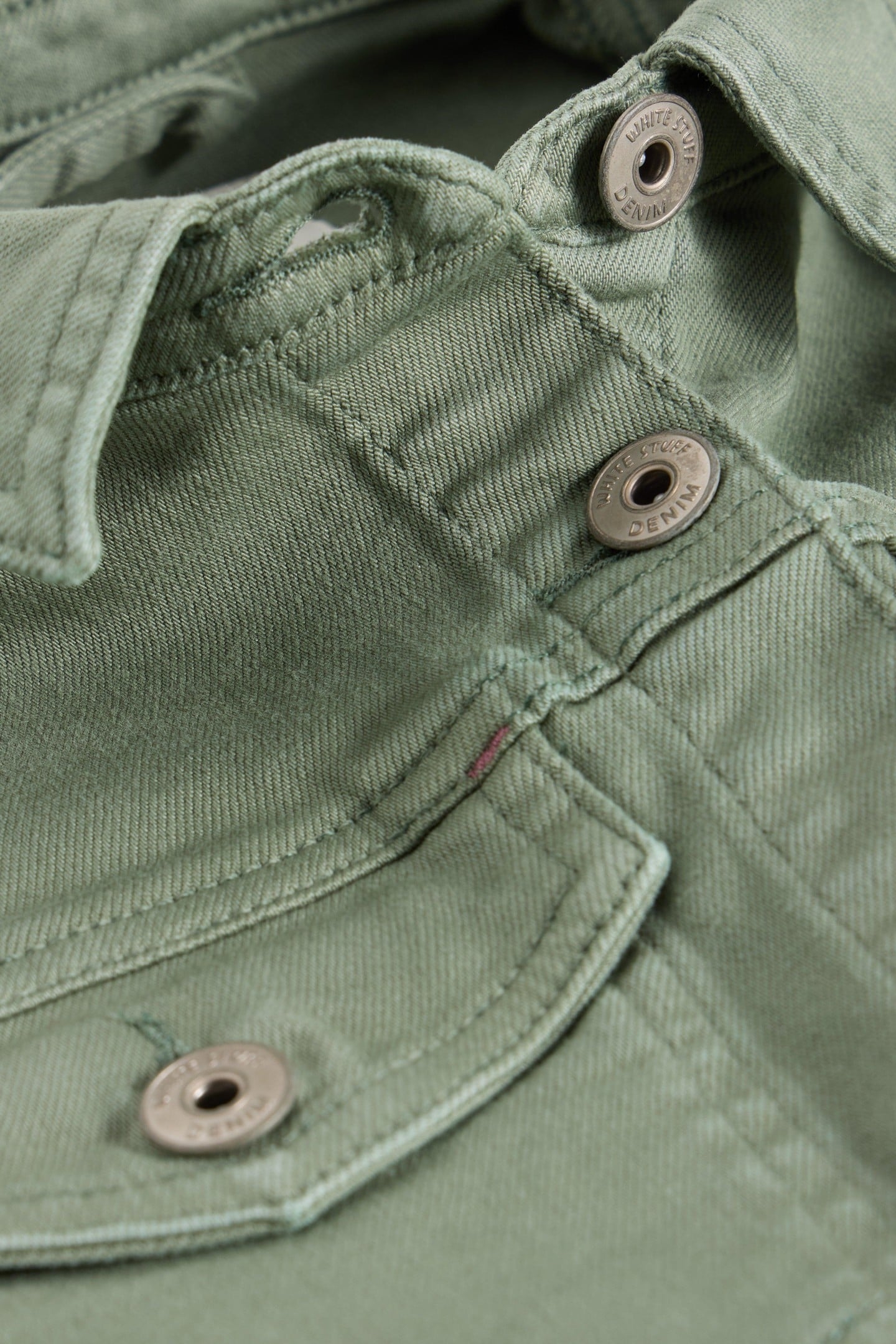 CAMILLE DENIM JACKET MID GREEN 5