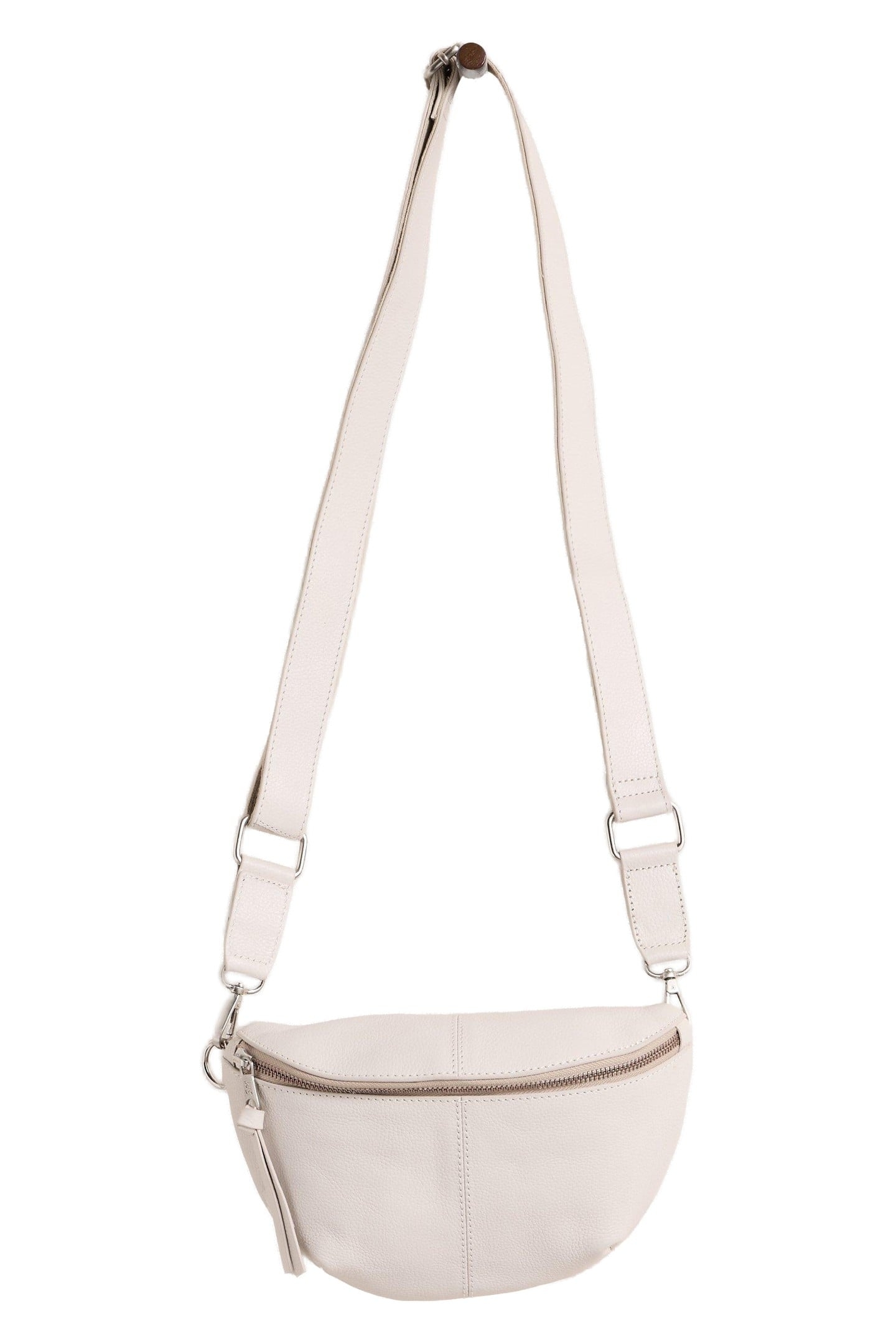 MINI SEBBY LEATHER SLING BAG PALE IVORY 2