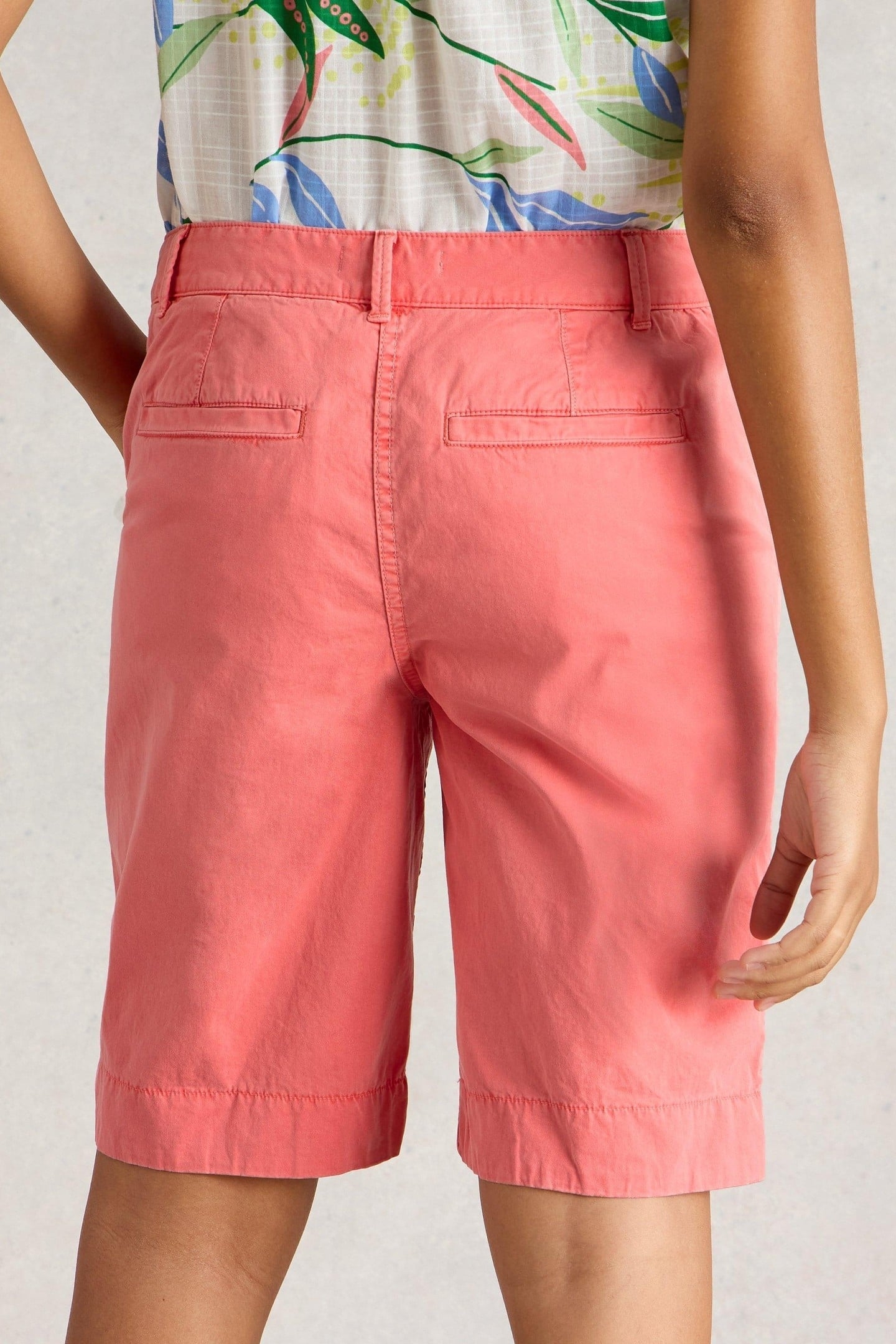 HAYLEY ORGANIC CHINO SHORT MID PINK 3