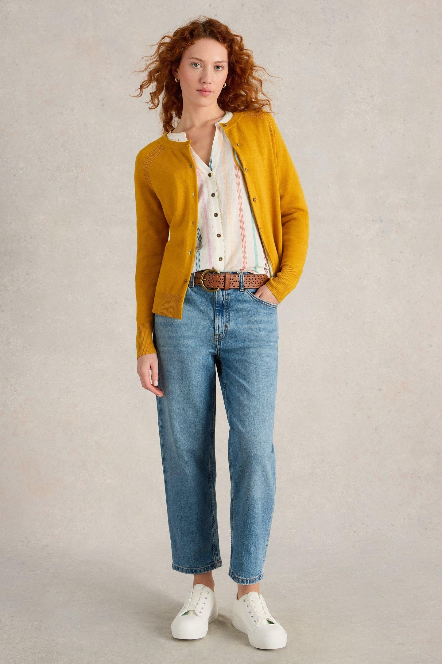 LULU CARDI MID YELLOW 2