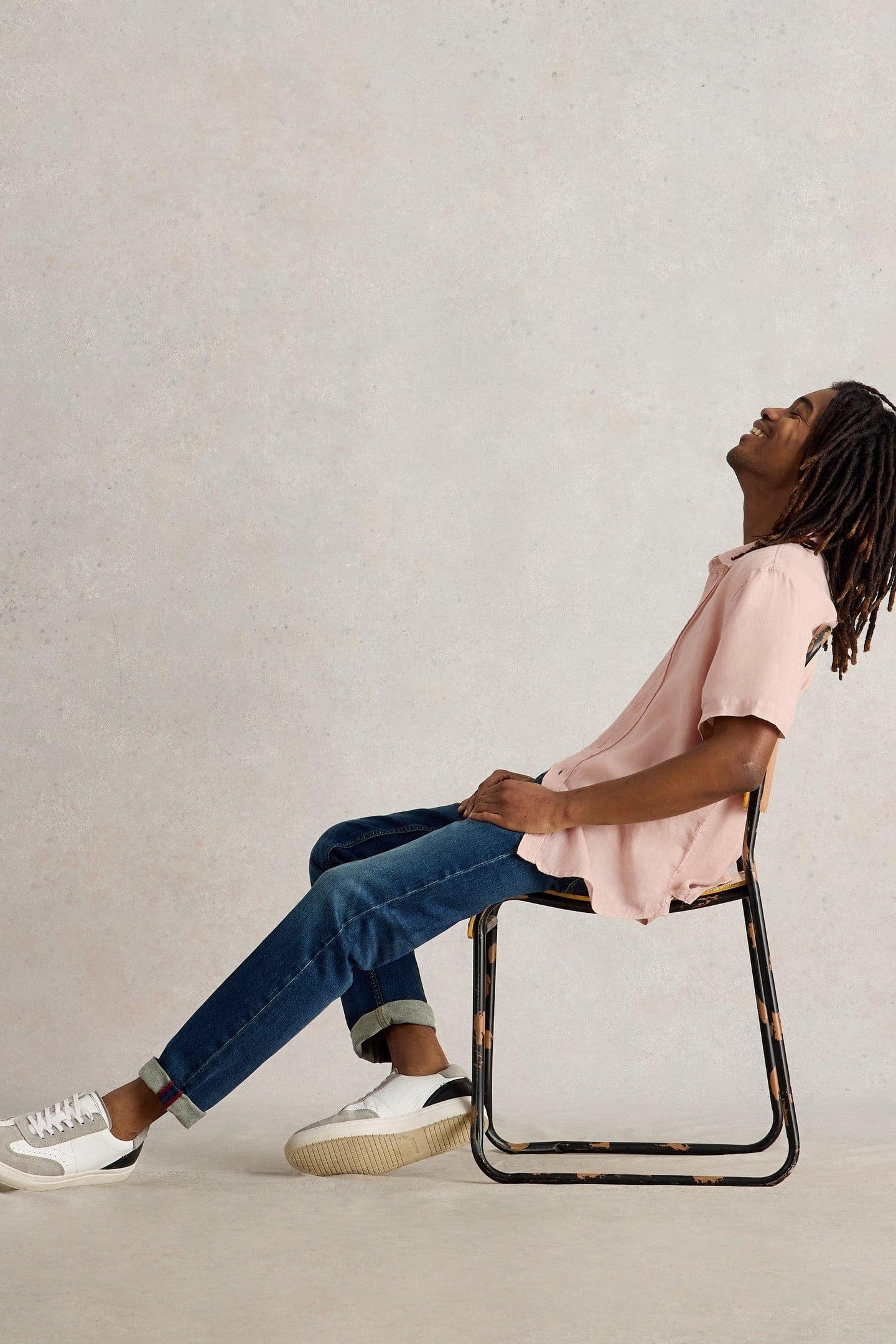 KESWICK SS LINEN SHIRT LIGHT PINK 5