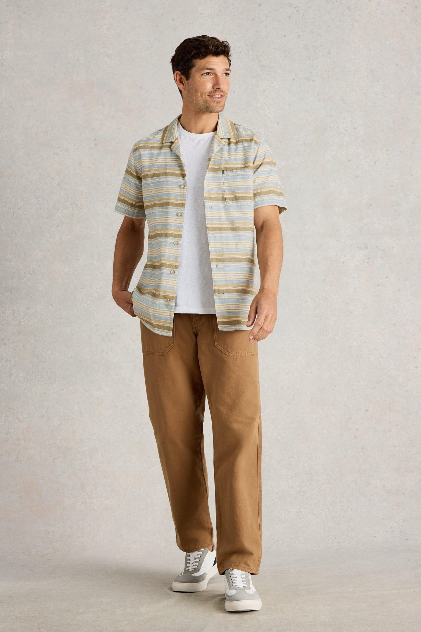 HORIZONTAL SS STRIPE SHIRT BLUE MULTI 2