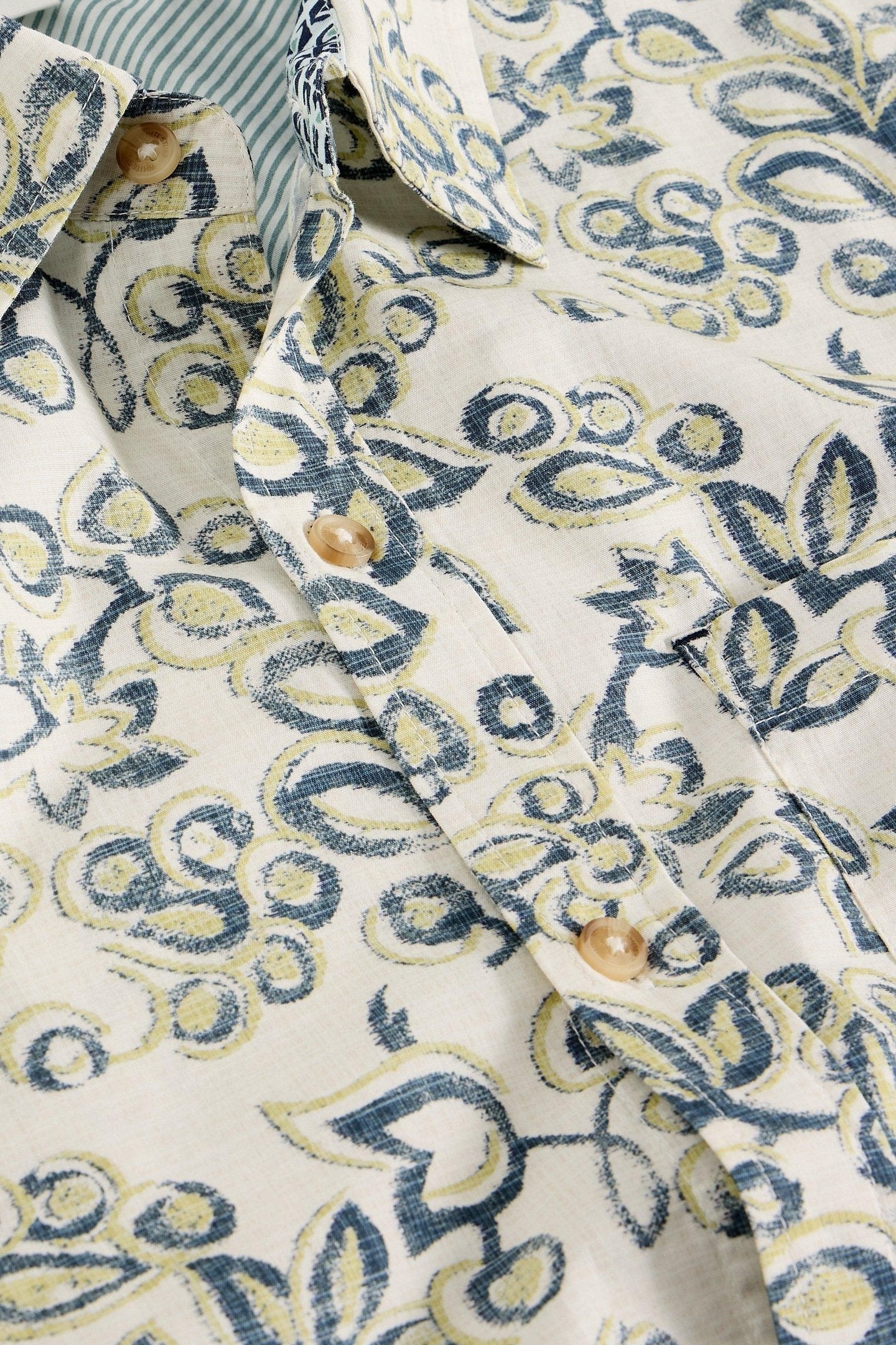 FINSBURY FLOWER PRINT SHIRT NATURAL MULTI 6
