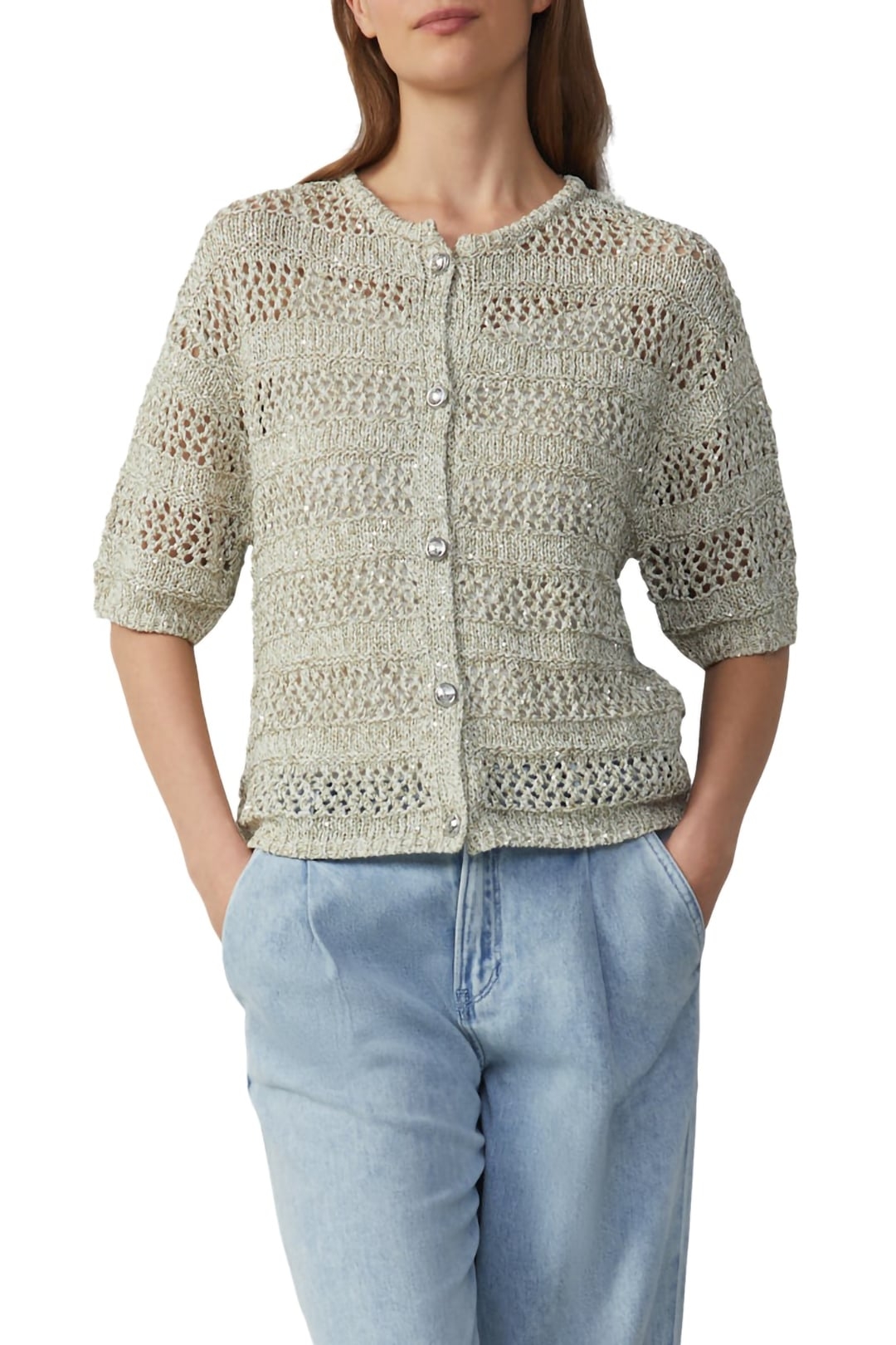S.OLIVER CARDIGAN BEIGE 1